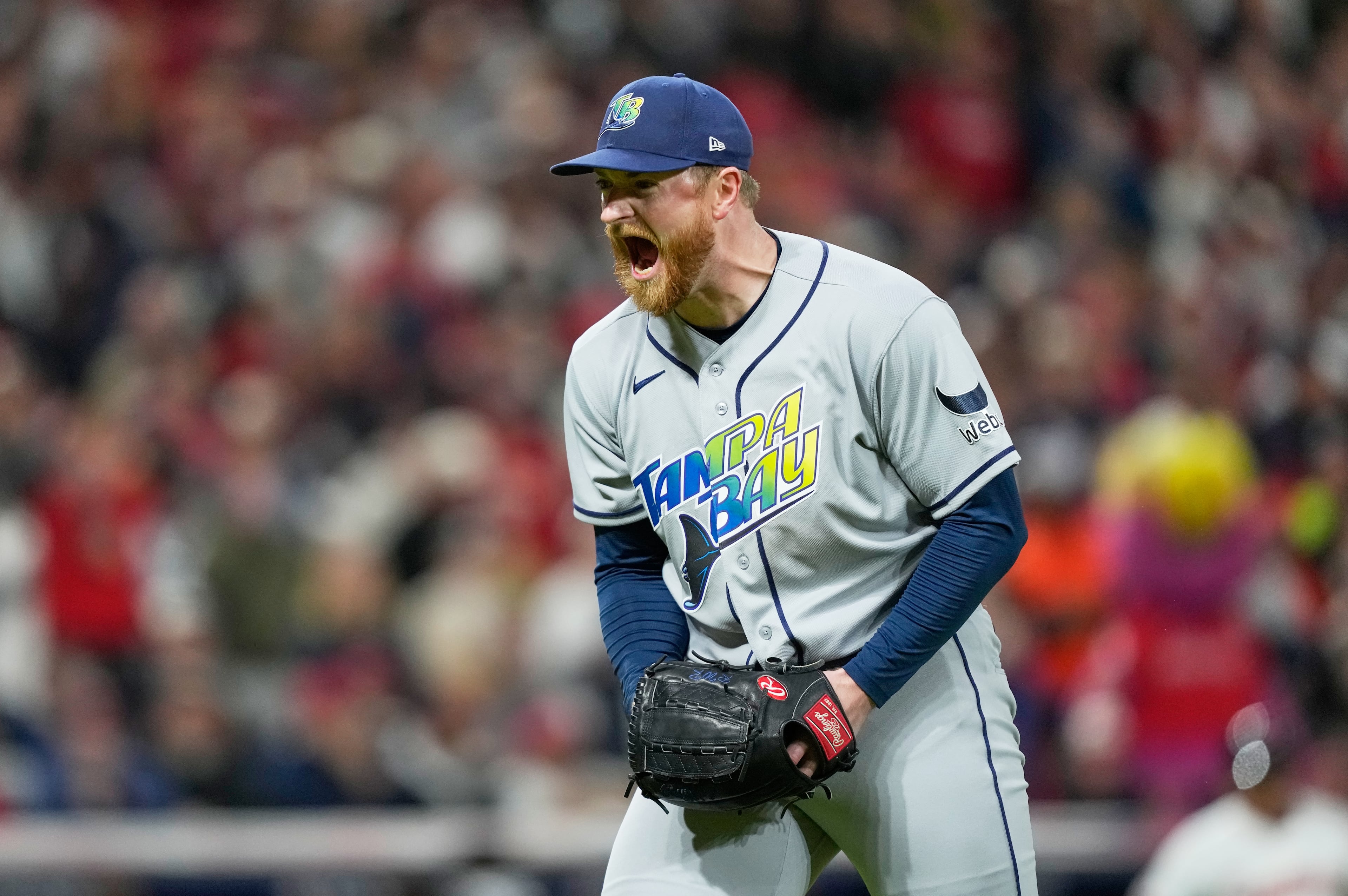 APTOPIX ALCS Rays Guardians Baseball