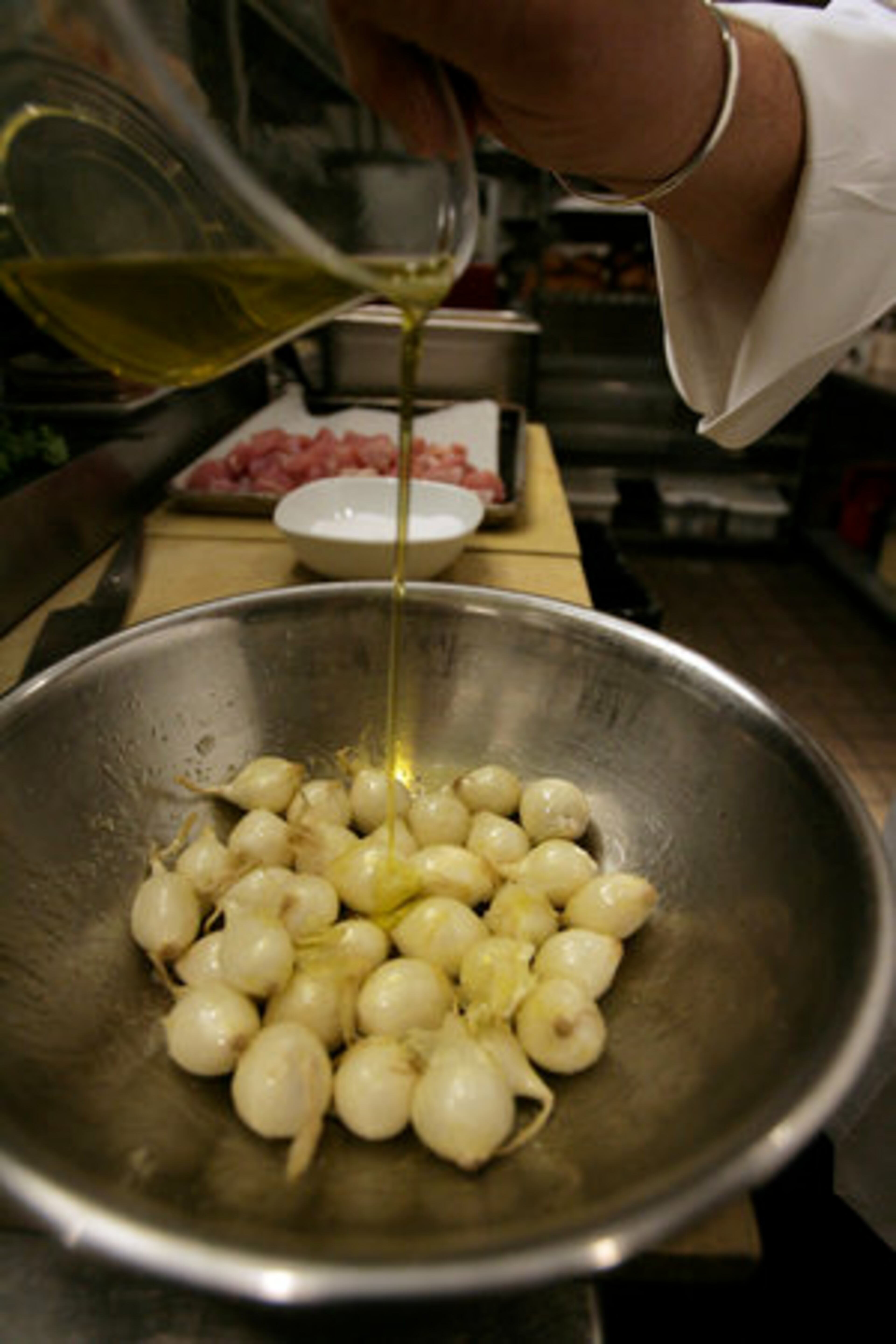Drizzling the onions with oil before roasting makes the skins easier to remove.11:16:28 AM