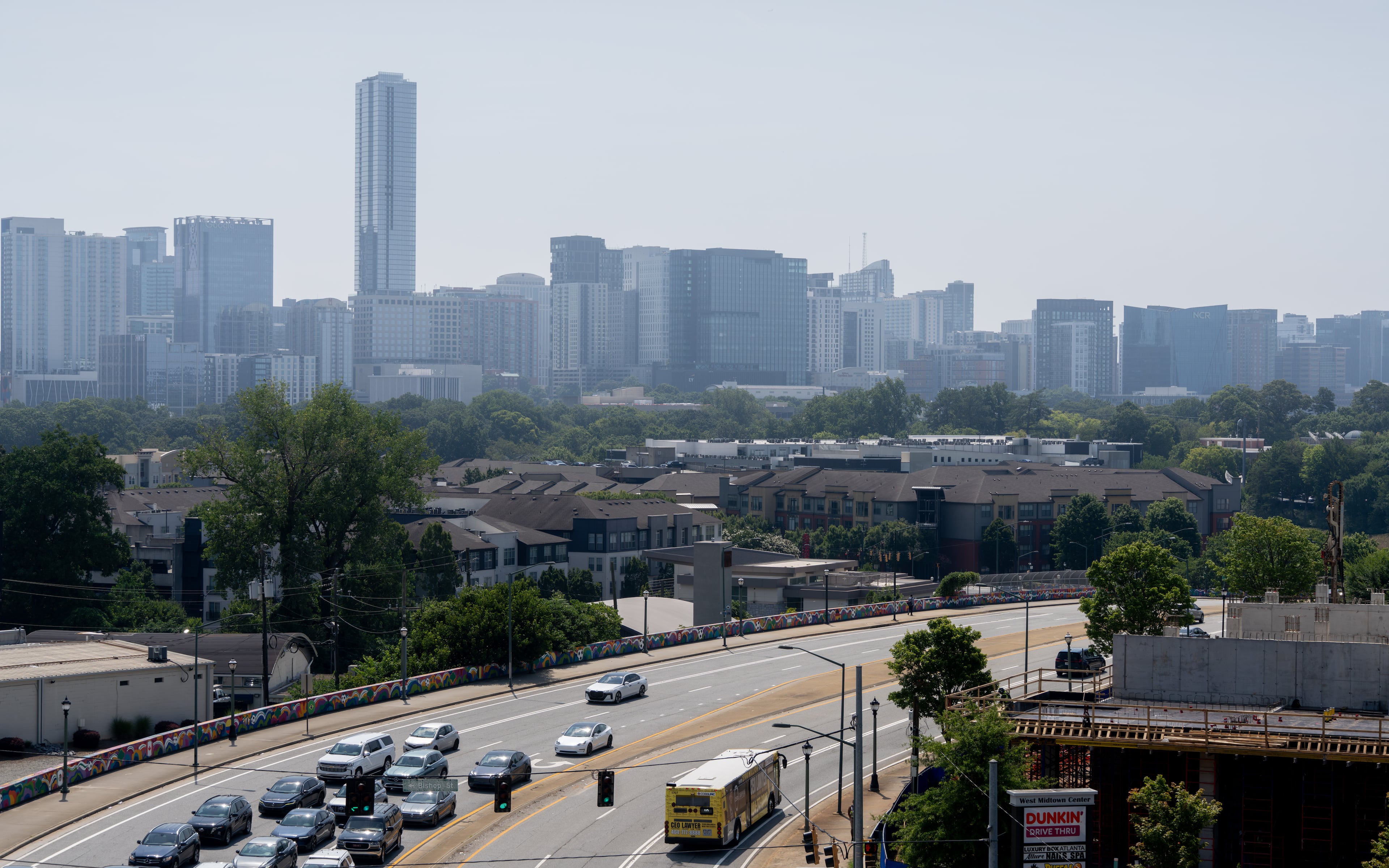 The Atlanta skyline as seen on July 31. (Ben Hendren for the AJC)