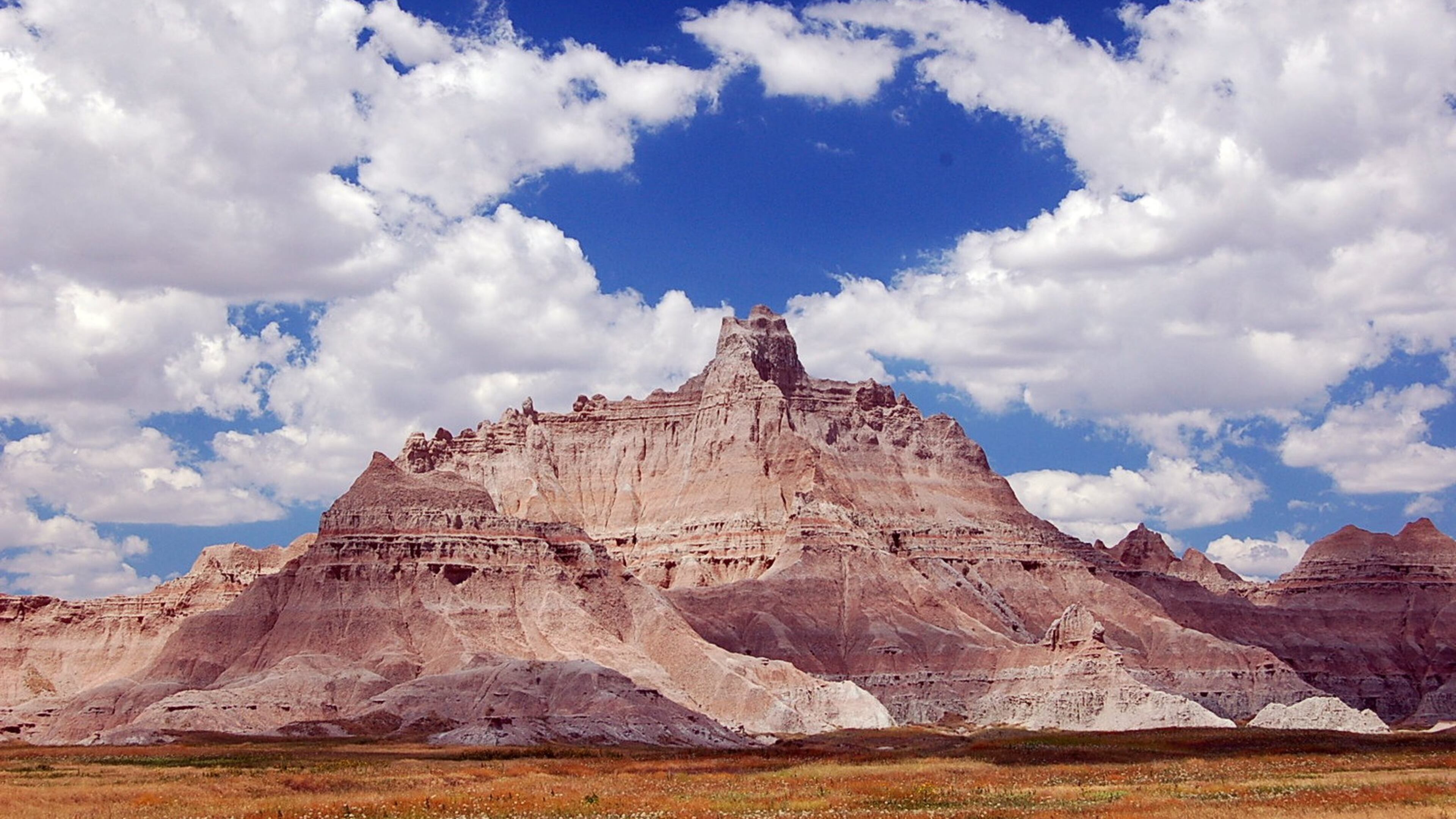 Rick George of Atlanta took this photo from Badlands National Park Visitors Center in South Dakota. “I was fortunate to catch the clouds forming a halo over this rock formation, ” he wrote.
