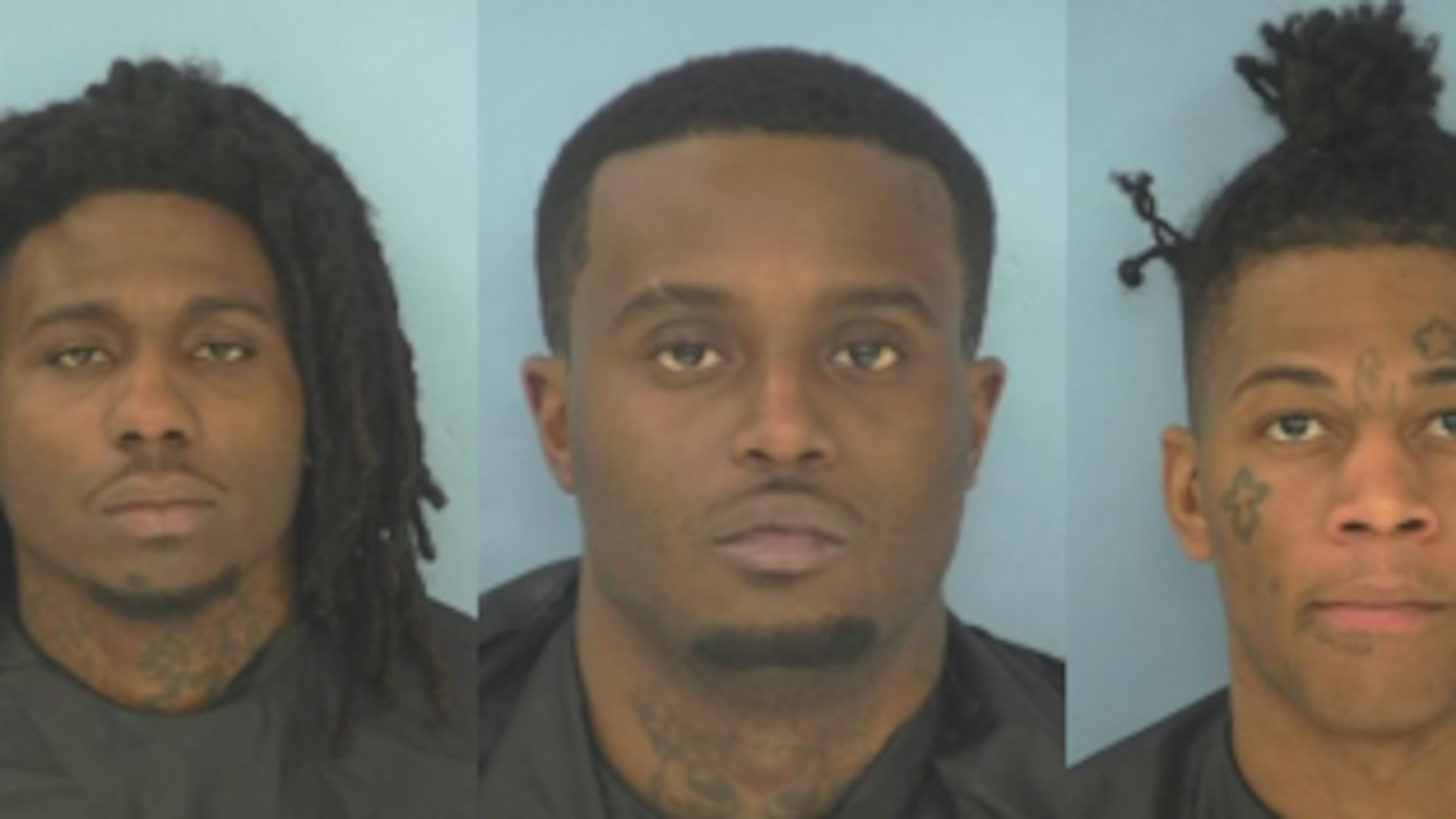 Malik Sage Amos (from left), Juan Aundra Carr, Nicholas Deshawn White