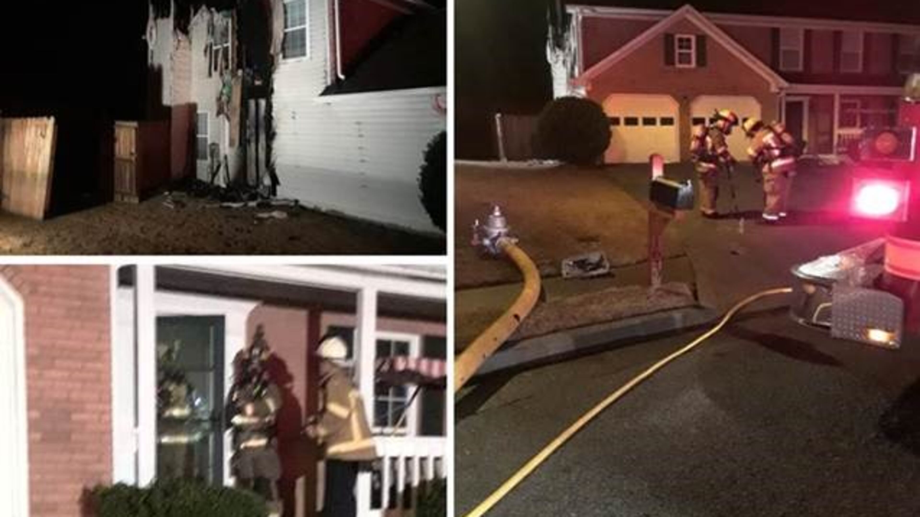 Gwinnett County firefighters battled several fires early New Year's Day.