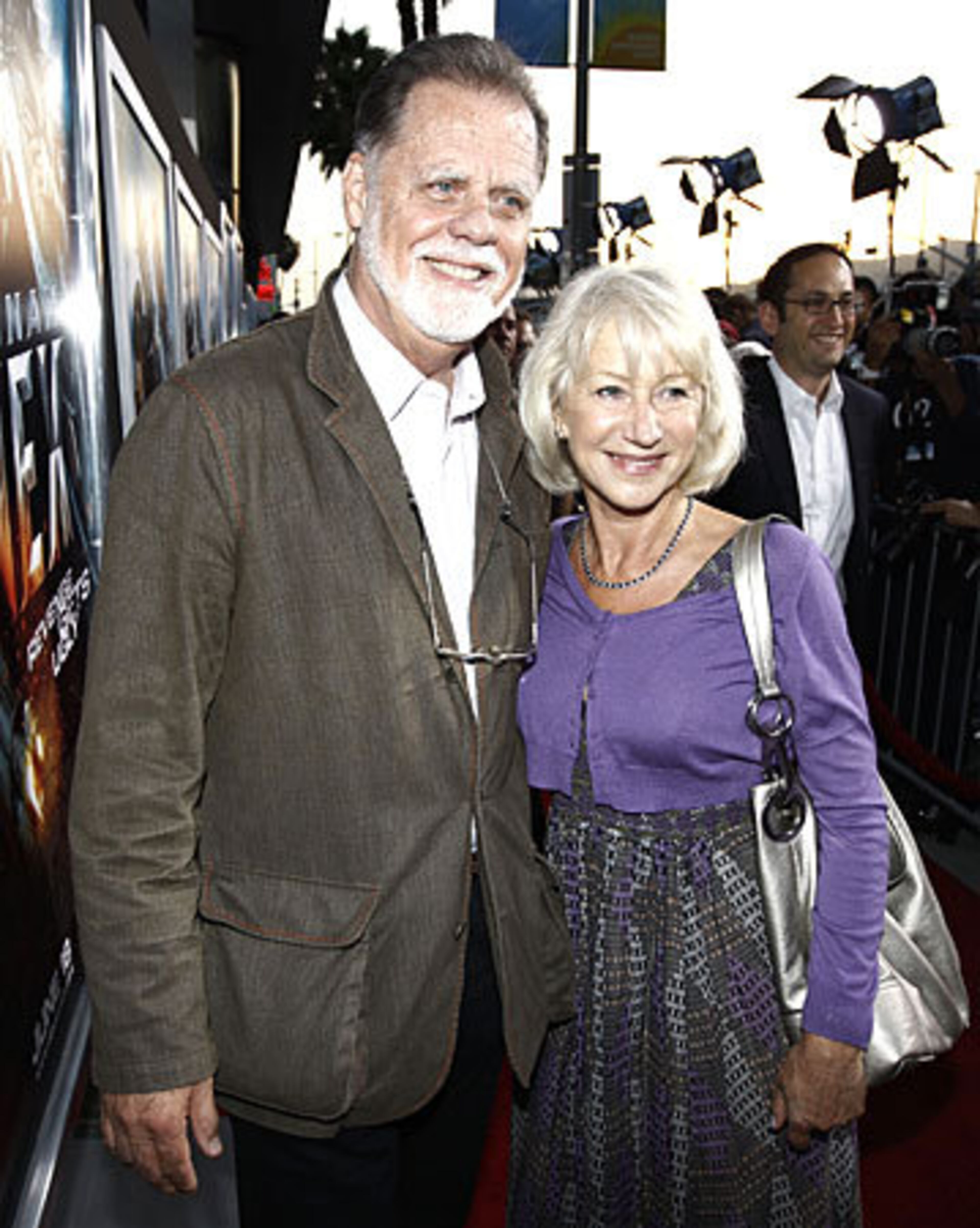 Actress Helen Mirren, right, and Taylor Hackford.