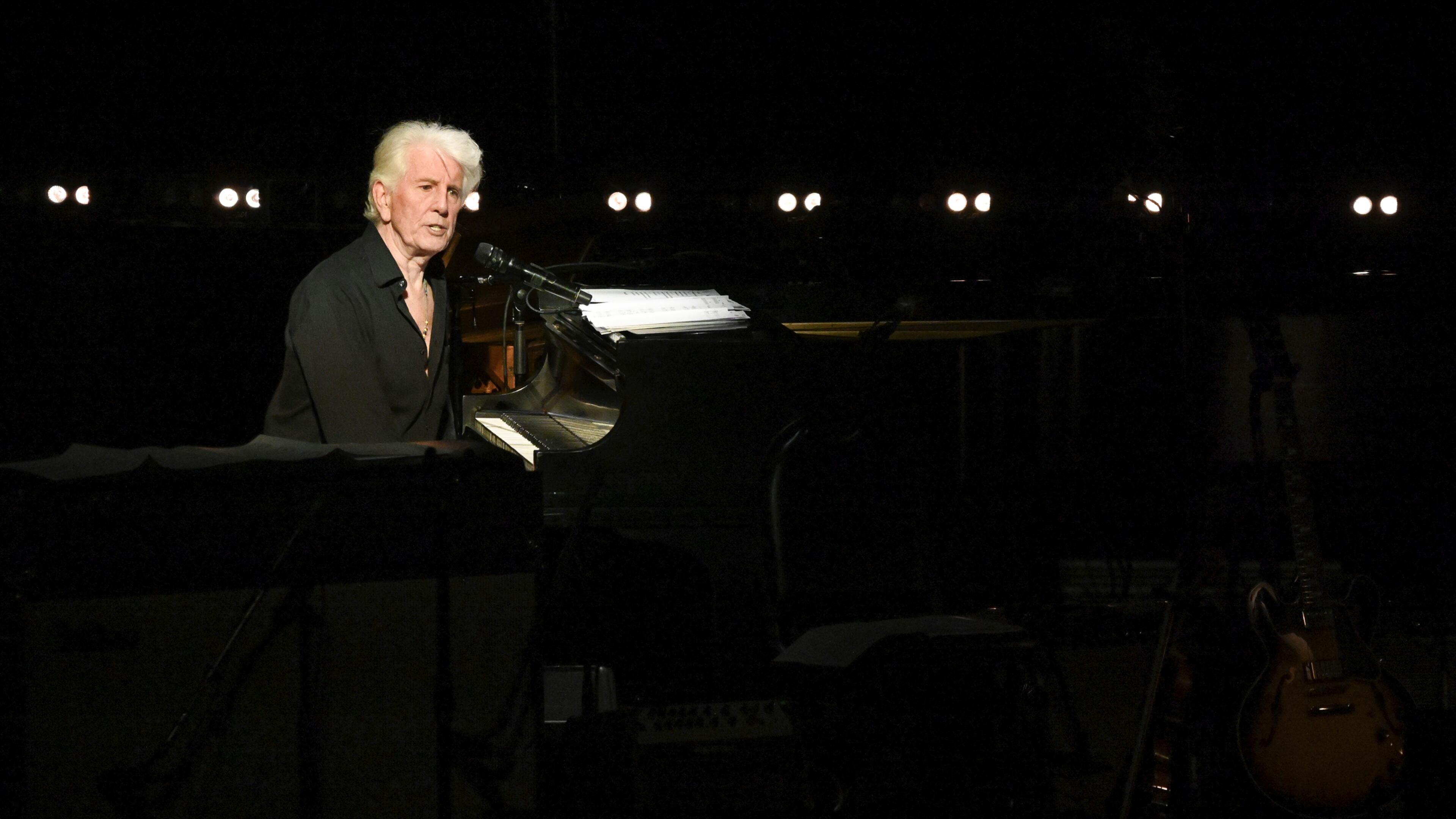 Graham Nash performs at JONI 75: A Birthday Celebration on Wednesday, Nov. 7, 2018, at the Dorothy Chandler Pavilion in Los Angeles. (Photo by Richard Shotwell/Invision/AP)