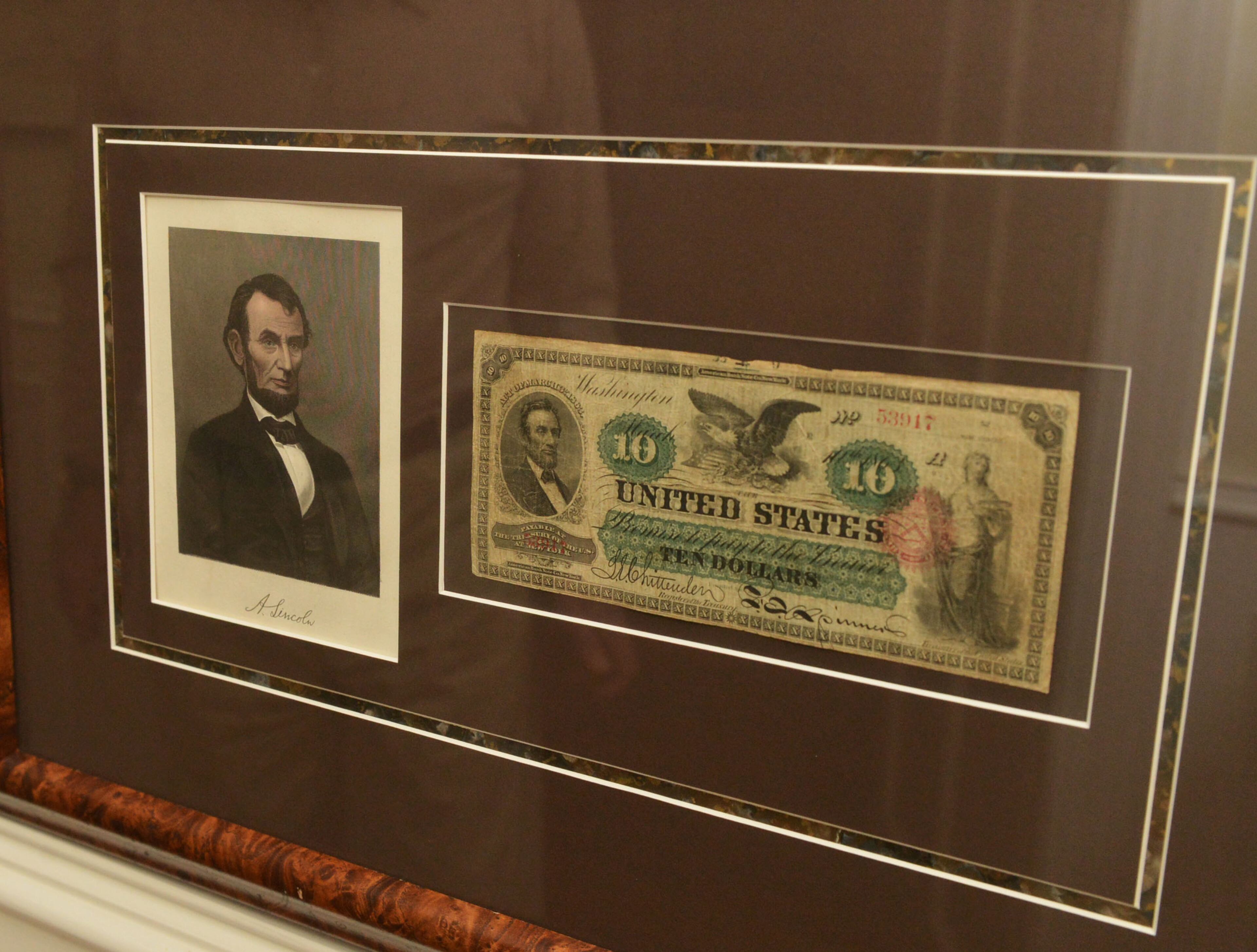 Abraham Lincoln was once featured on the $10 bill.