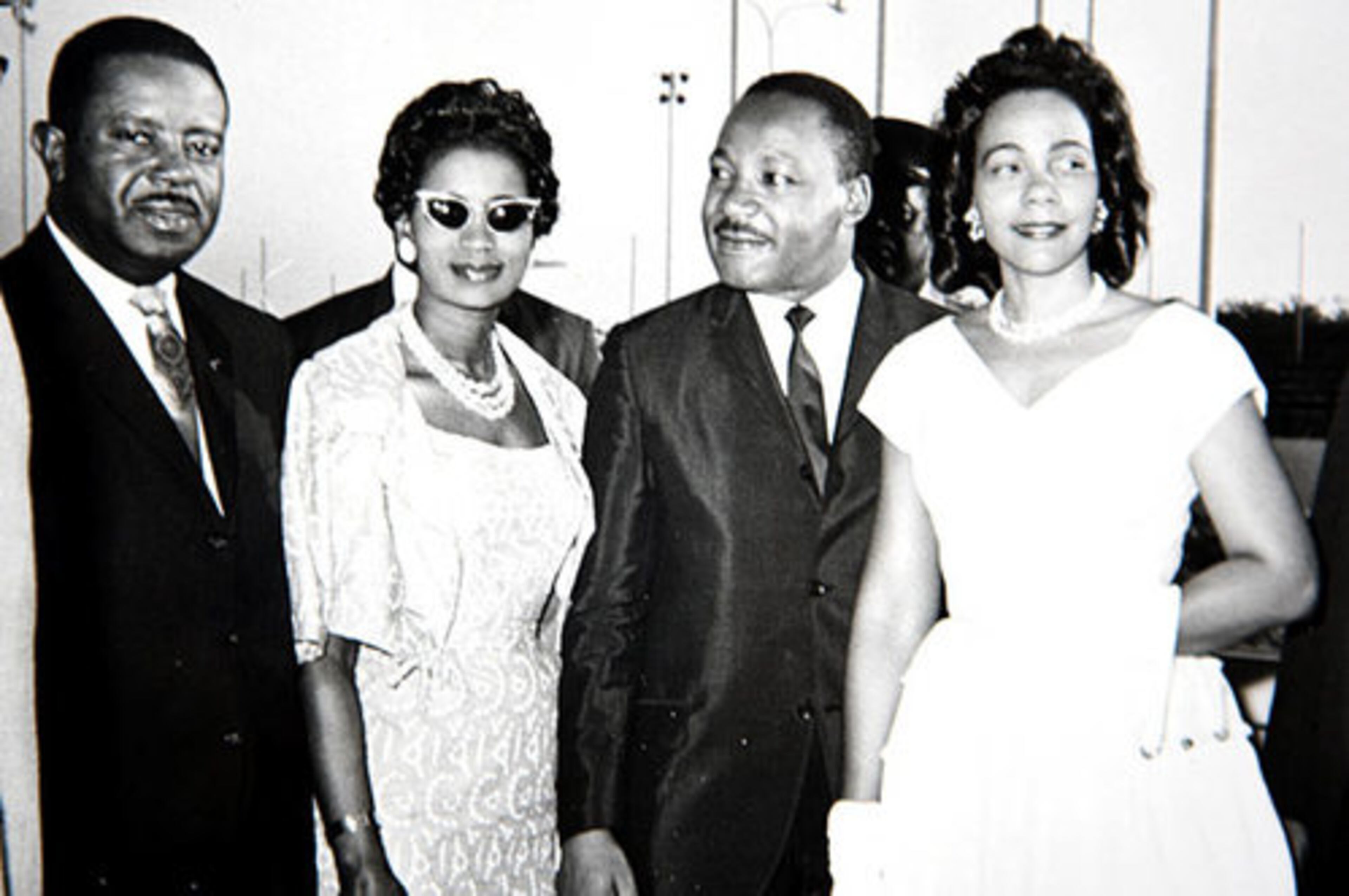 Rev. Ralph David Abernathy and his wife Juanita with Rev. Martin Luther King Jr. and Coretta Scott King in a family photo from 1965. Abernathy is largely known as King's second-in-command, his top lieutenant.