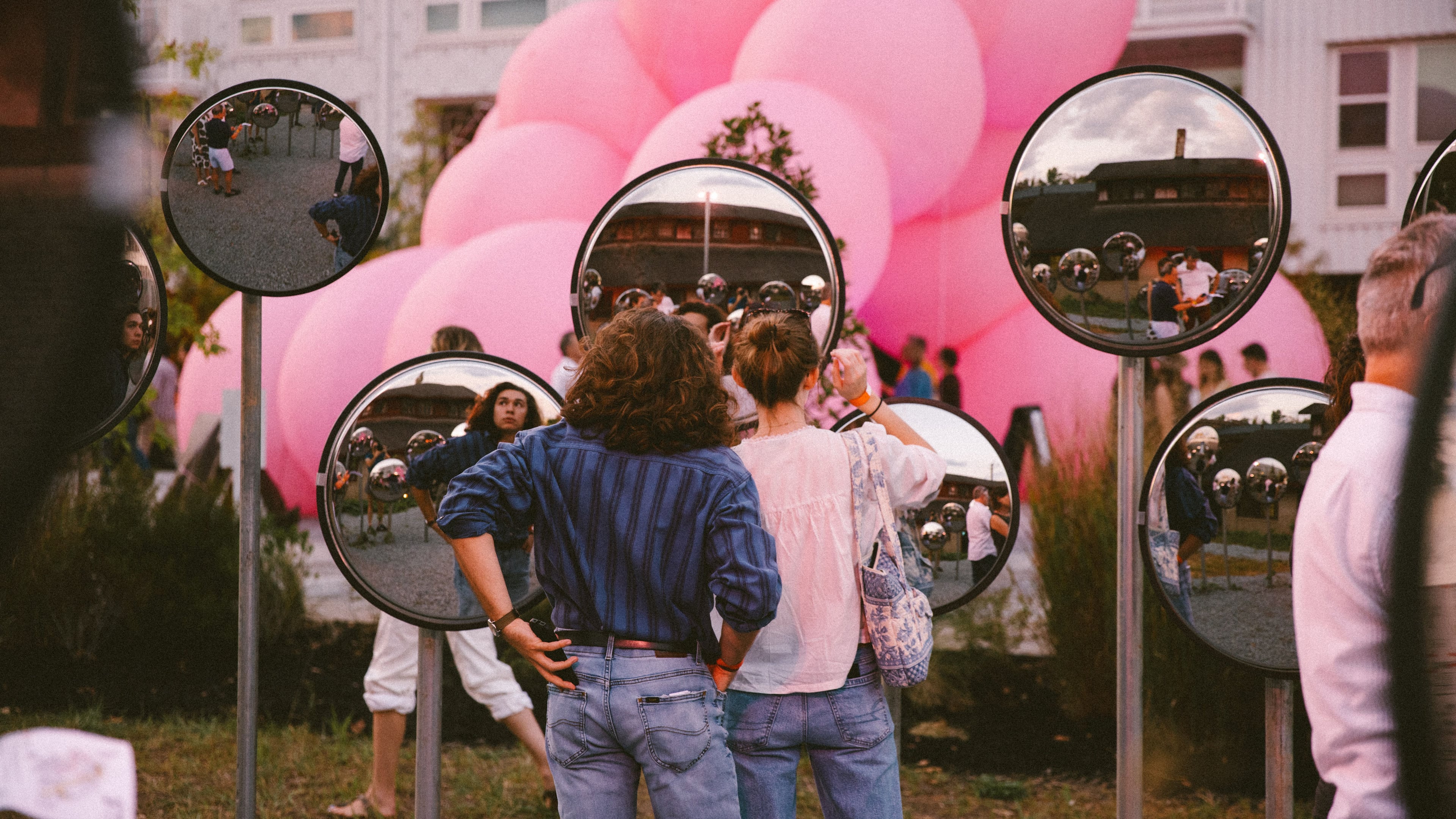 Arena by Gregor Turk. Millennial Pink by Michael "MIKE" Stasny at SITE at Goat Farm in Atlanta. (Courtesy of Paula Harding)