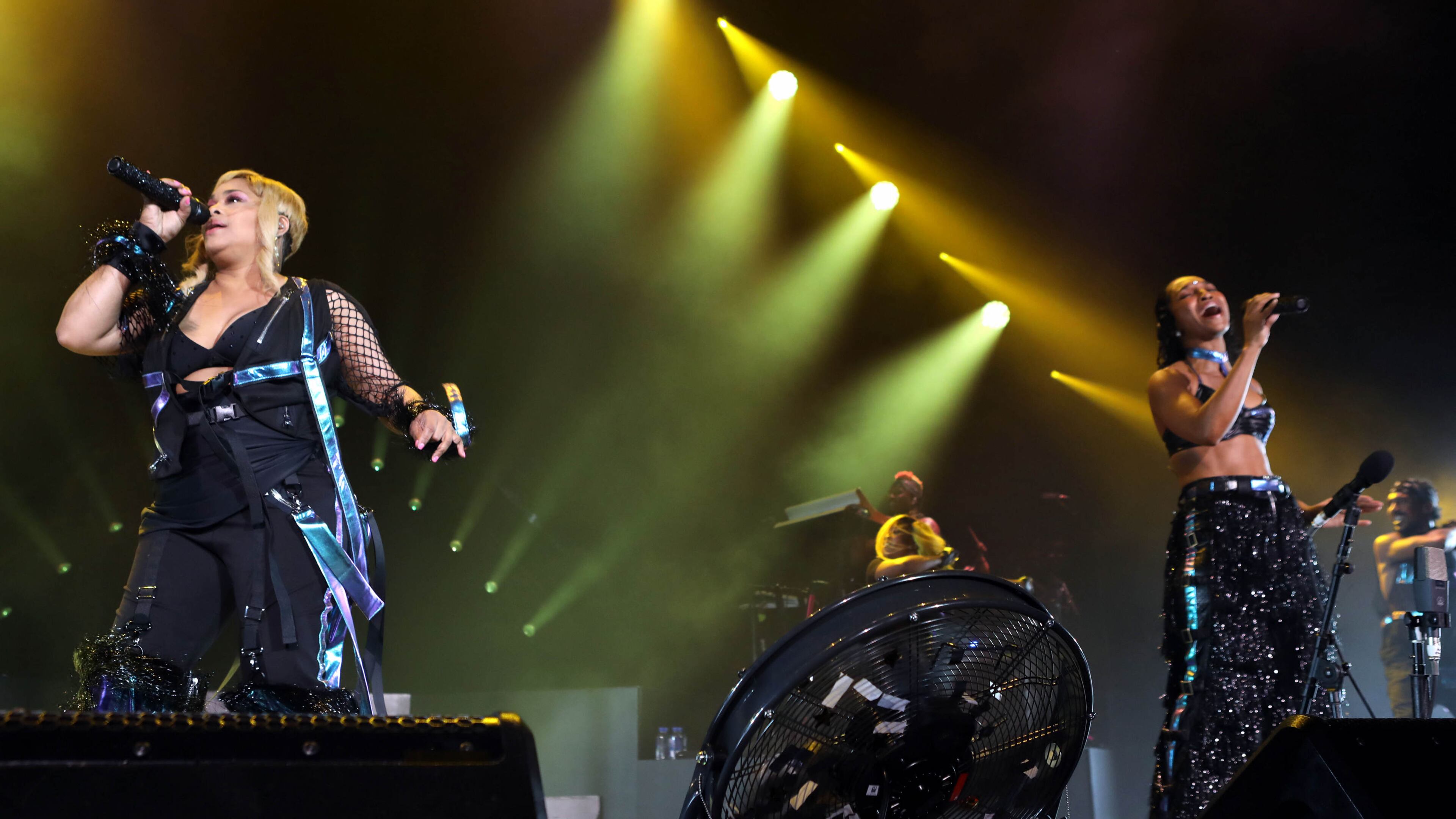 TLC's Tionne "T-Boz" Watkins and Rozonda "Chilli" Thomas played a trove of hits at Cellairis Amphitheatre at Lakewood on July 24, 2019. Photo: Robb Cohen Photography & Video /RobbsPhotos.com