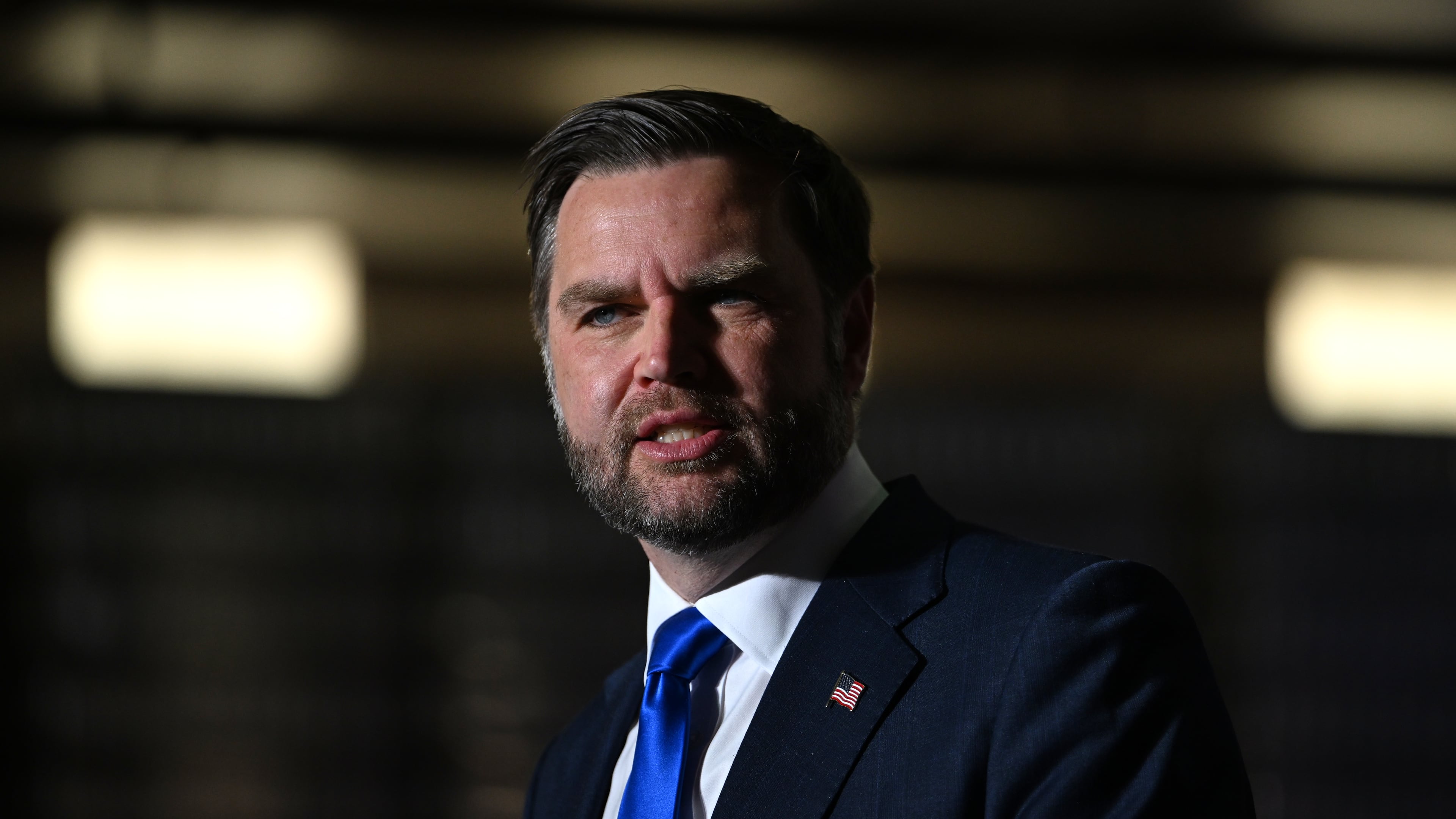 Vice President JD Vance speaks during a midterm campaign rally at Hyder Warehouse in Hendersonville, N.C., Monday, Oct. 19, 2026. (Kenny Holston/The New York Times via AP, Pool)