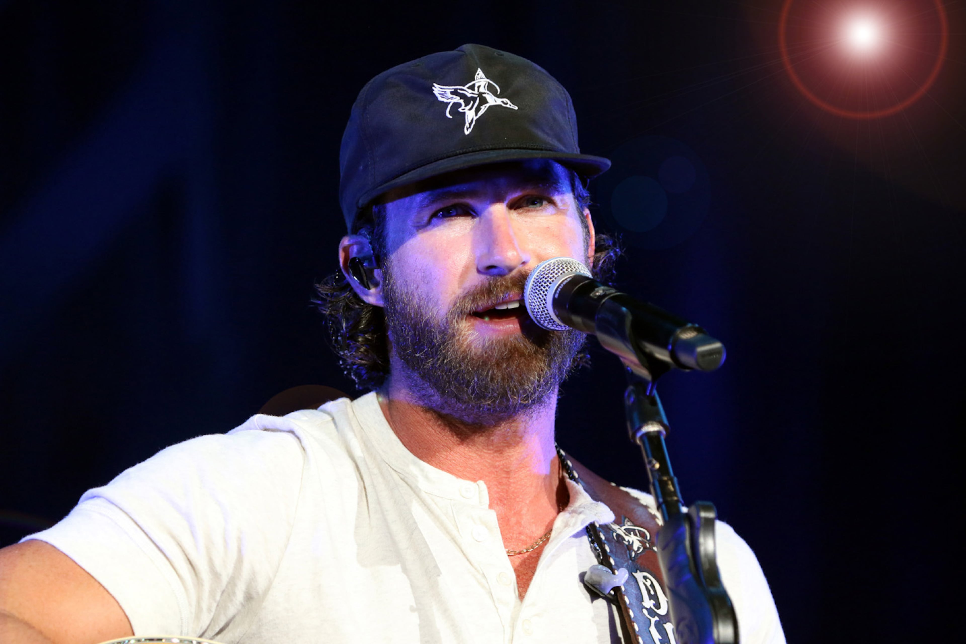 Riley Green performs as opening act for country star Luke Bryan's Raised Right Tour at Lakewood Amphitheatre on Saturday, July 9, 2022, in Atlanta. (Photo: Robb Cohen for The Atlanta Journal-Constitution)