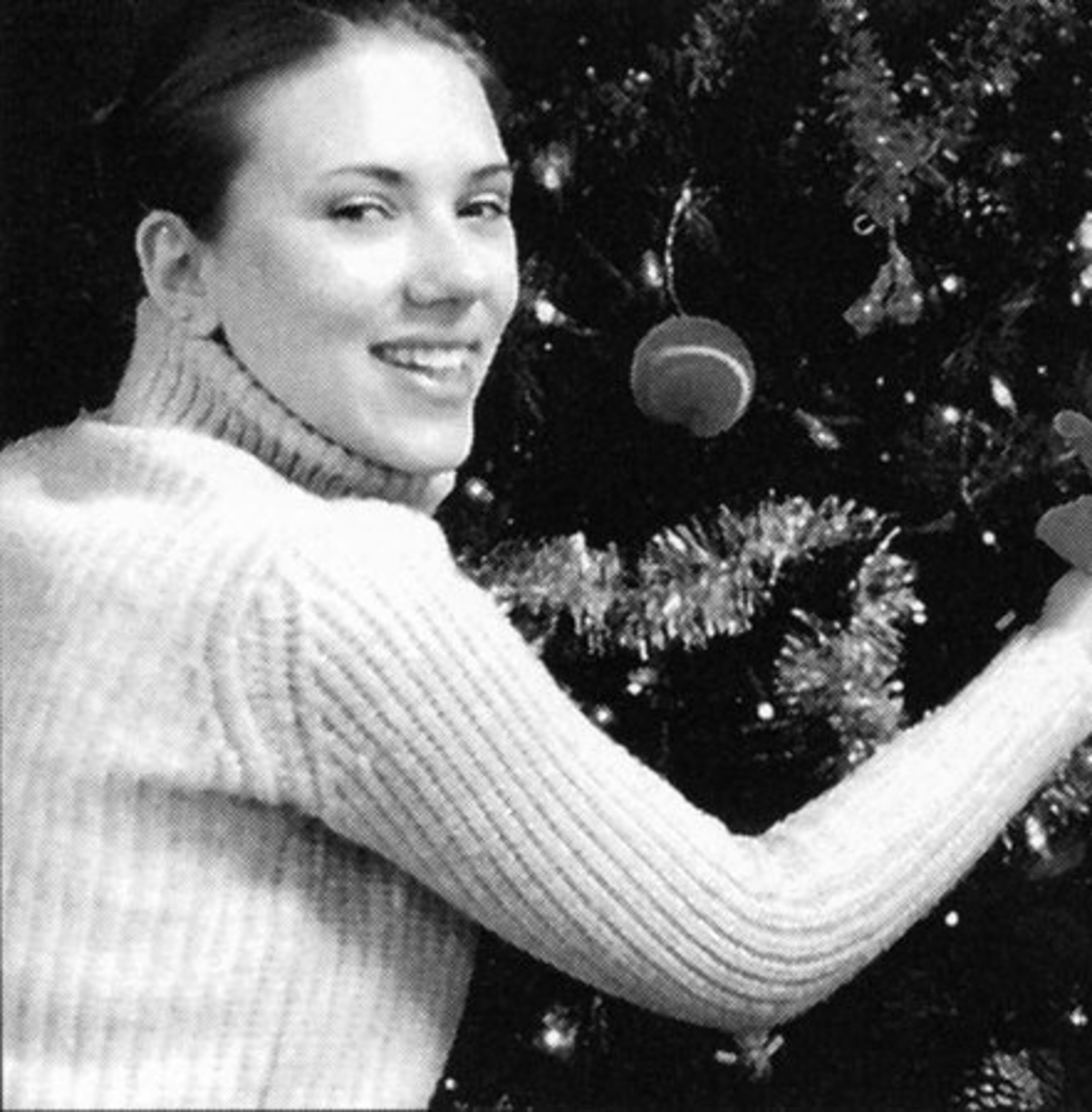 Genealogy website Ancestry.com recently expanded its yearbook database to include nearly 7 million images from thousands of schools in the United States. The website also includes photos of celebrities before they became famous in its database, including this photo of actress Scarlett Johansson shown decorating a Christmas tree during her senior year at Professional Childrens School in New York.