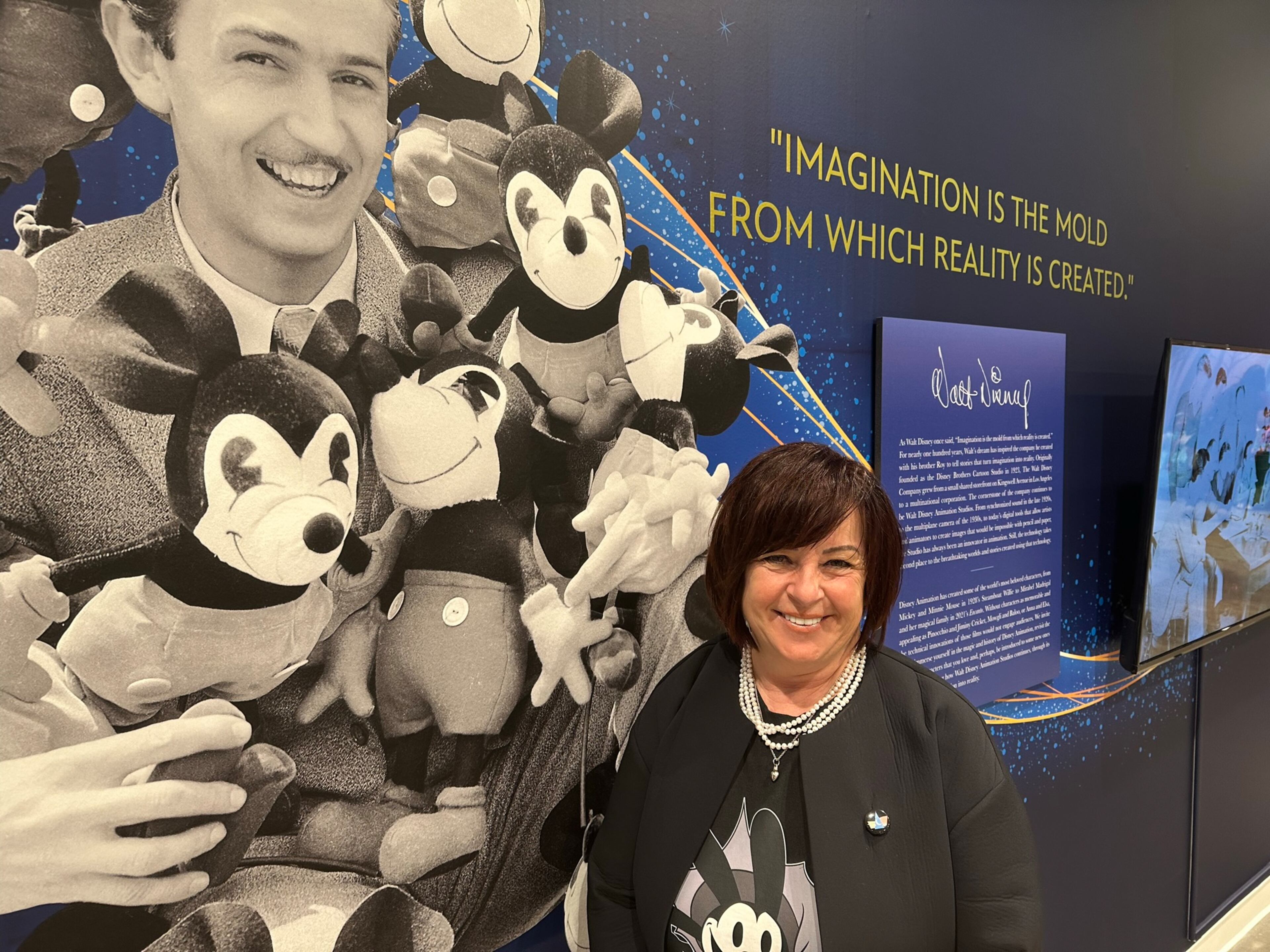 Dorothy McKim, creative producer of The Disney Immersive Experience in Atlanta, on May 3, 2023. RODNEY HO/rho@ajc.com