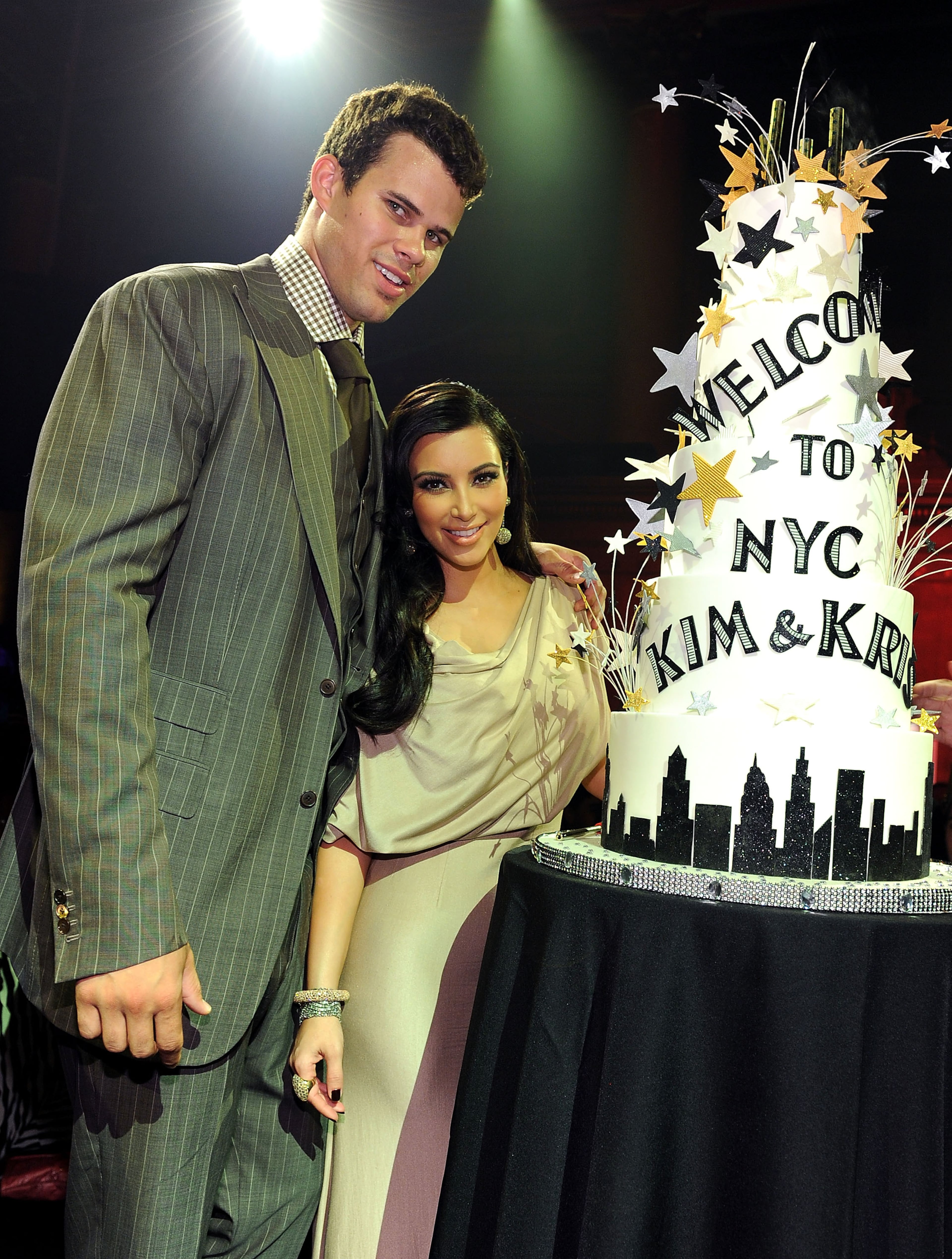 NEW YORK, NY - AUGUST 31: NBA player Kris Humphries (L) and TV personality Kim Kardashian attend A Night of Style & Glamour to welcome newlyweds Kim Kardashian and Kris Humphries at Capitale on August 31, 2011 in New York City. (Photo by Dimitrios Kambouris/Getty Images)