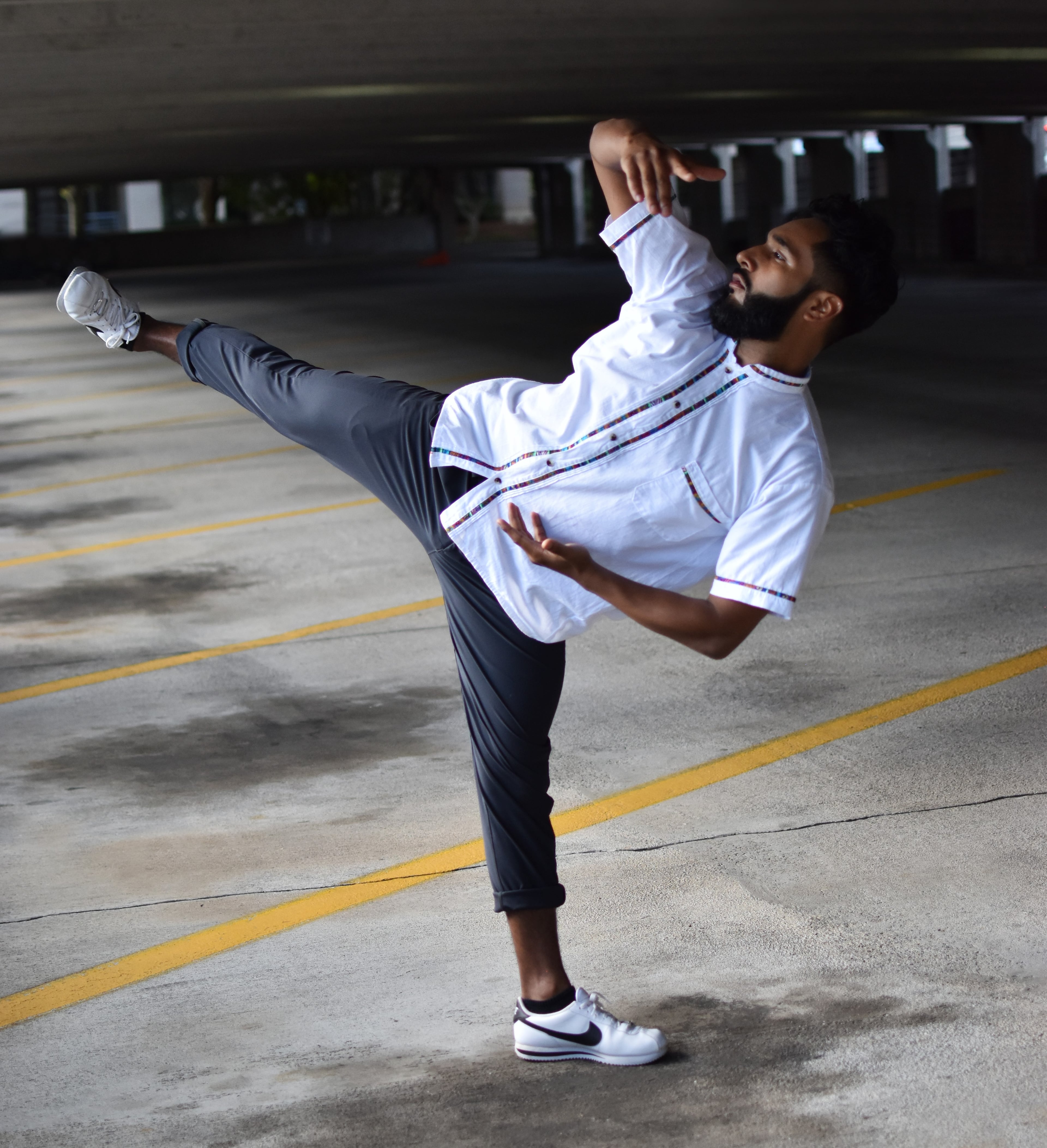Julio Medina (shown here) will perform "innermost" with Scott Wheet to explore physicality and synergy of male performance. Photo: Gianna Mercandetti