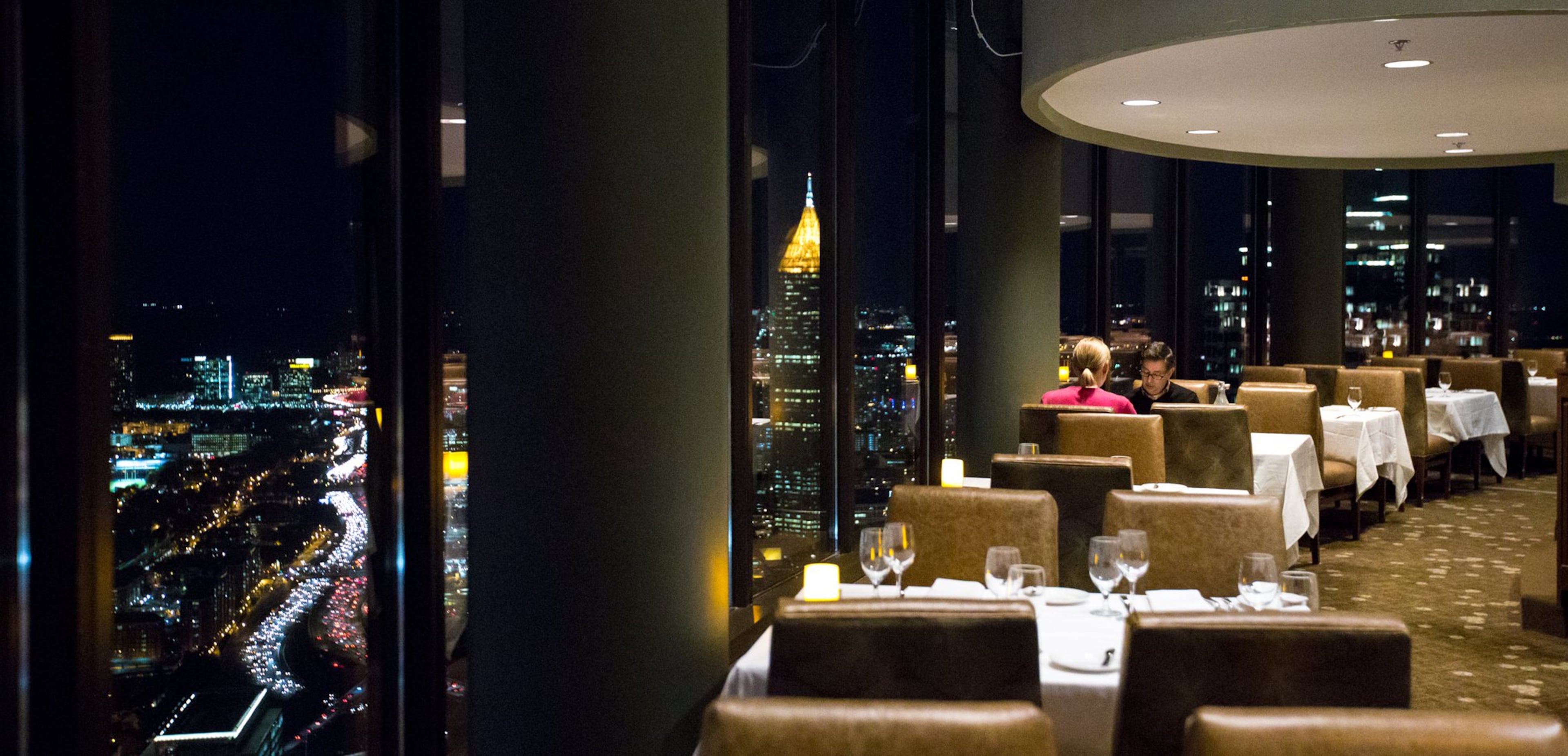 The Sun Dial restaurant will be open on Christmas with special dishes and a panoramic view. (Jenni Girtman for the AJC)