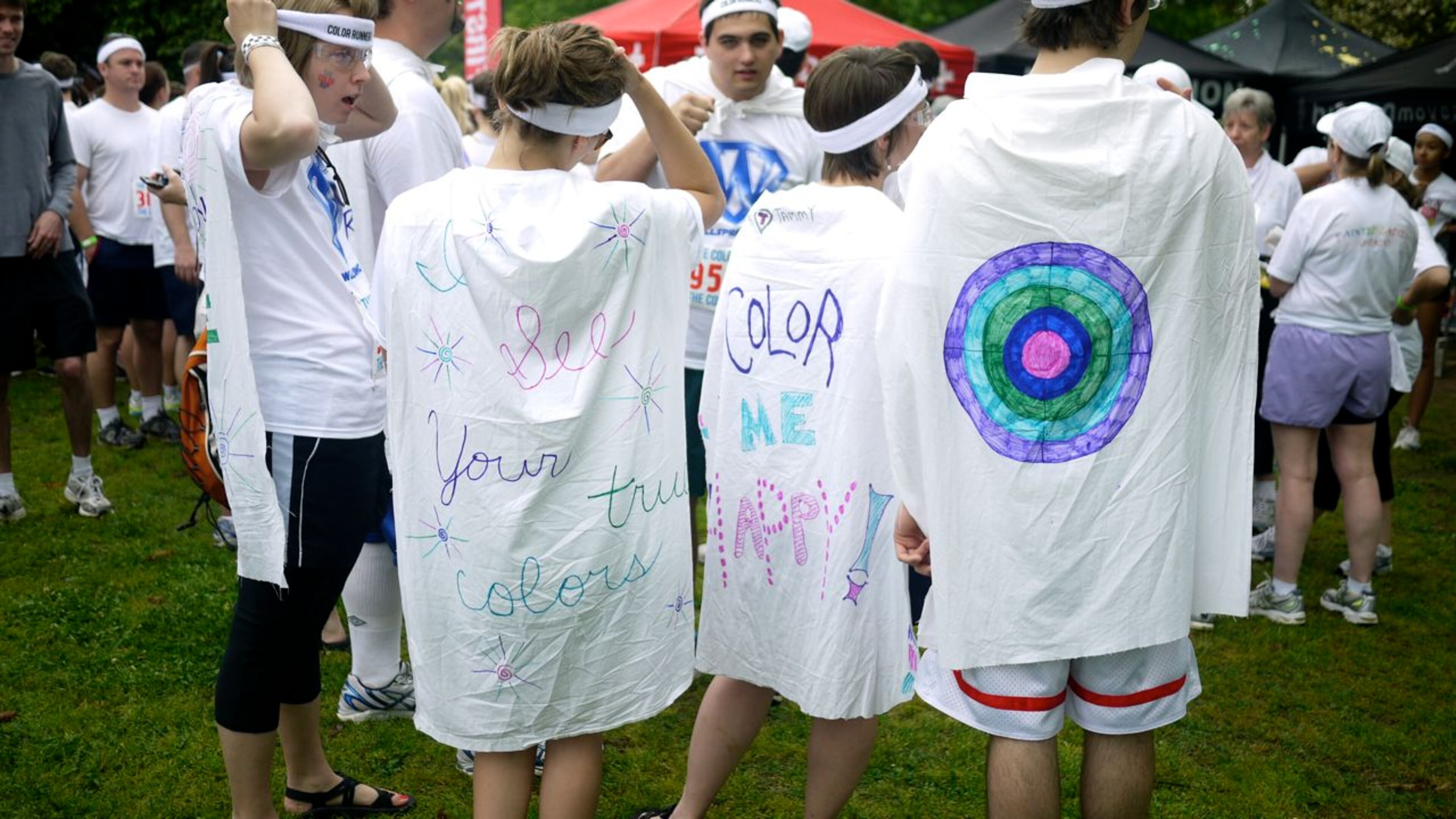The Color Run was held this weekend at Piedmont Park.