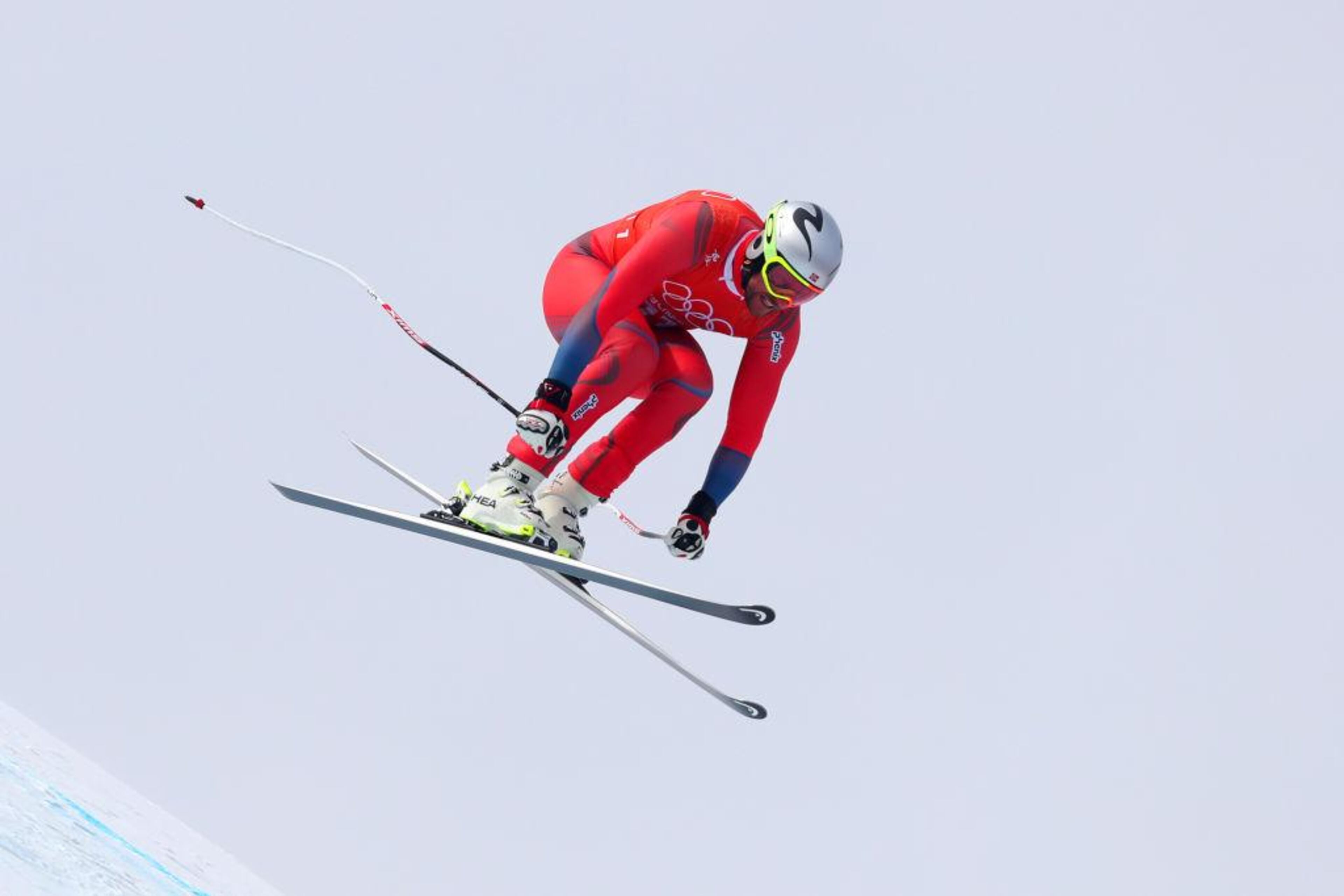 PYEONGCHANG-GUN, SOUTH KOREA - FEBRUARY 10: Aksel Lund Svindal of Norway makes a run during the Men's Downhill 3rd Training on day one of the PyeongChang 2018 Winter Olympic Games at Jeongseon Alpine Centre on February 10, 2018 in Pyeongchang-gun, South Korea. (Photo by Tom Pennington/Getty Images)