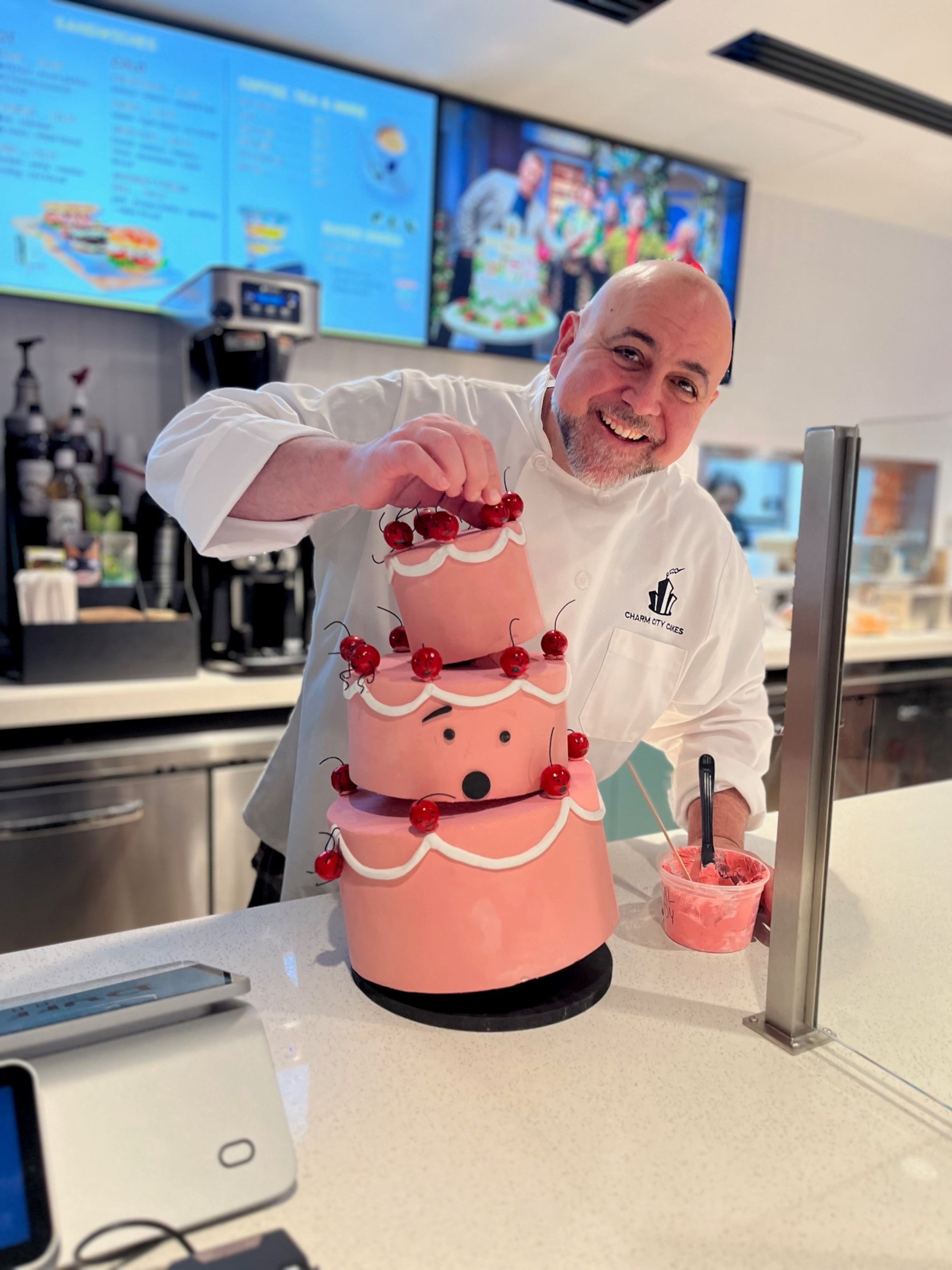 Food Network star Duff Goldman at his first restaurant, Duff's Deli + Market, at Hartsfield-Jackson Atlanta International Airport. (Courtesy of JLC Communications)