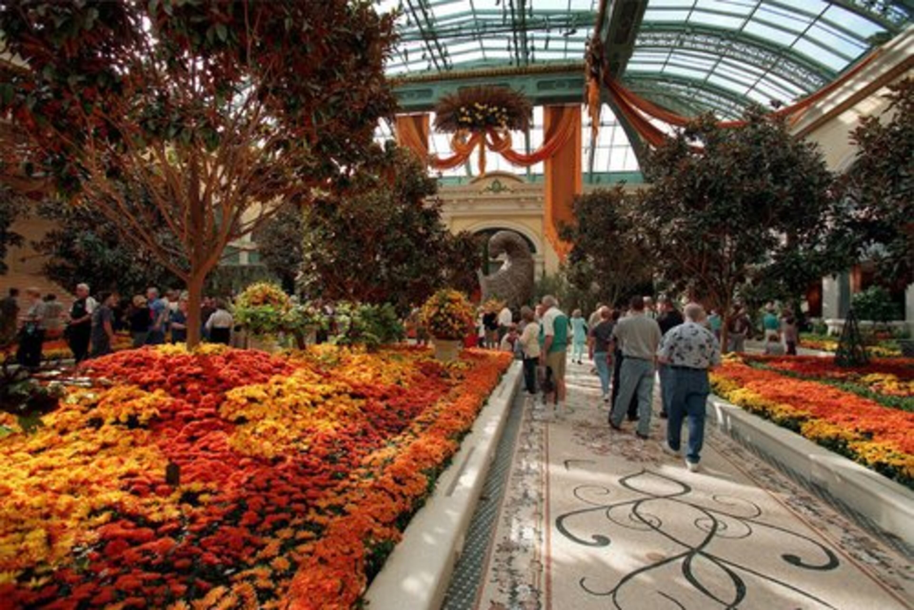 ALSO AT the Bellagio, the seasonal indoor garden thrills flower lovers (you don't have to be a guest of the Bellagio to see it).