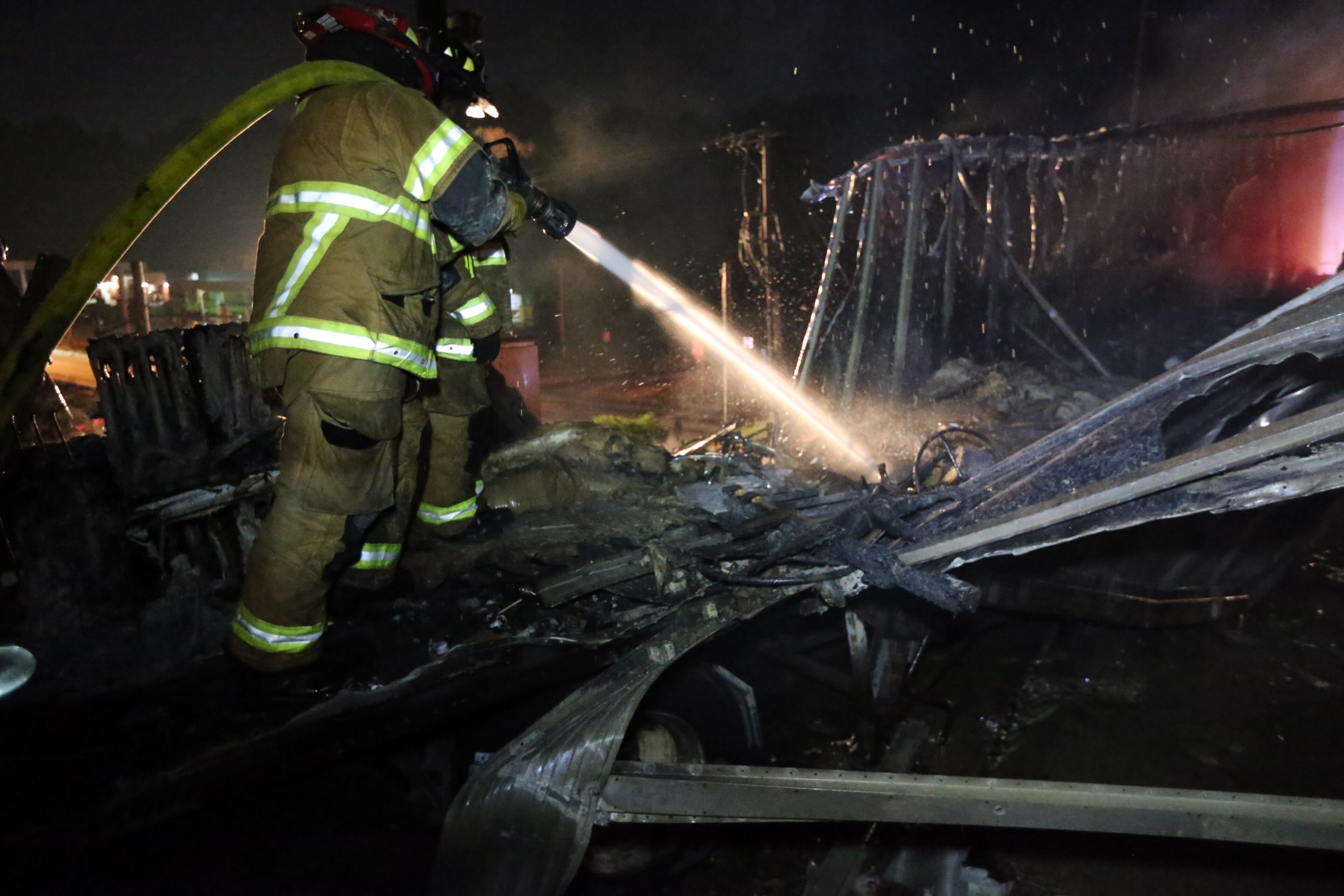Pair of tractor-trailers wrecked on I-285 NB in SW Atlanta today.The accident with flames was reported just past the Cascade Road exit around 4 a.m