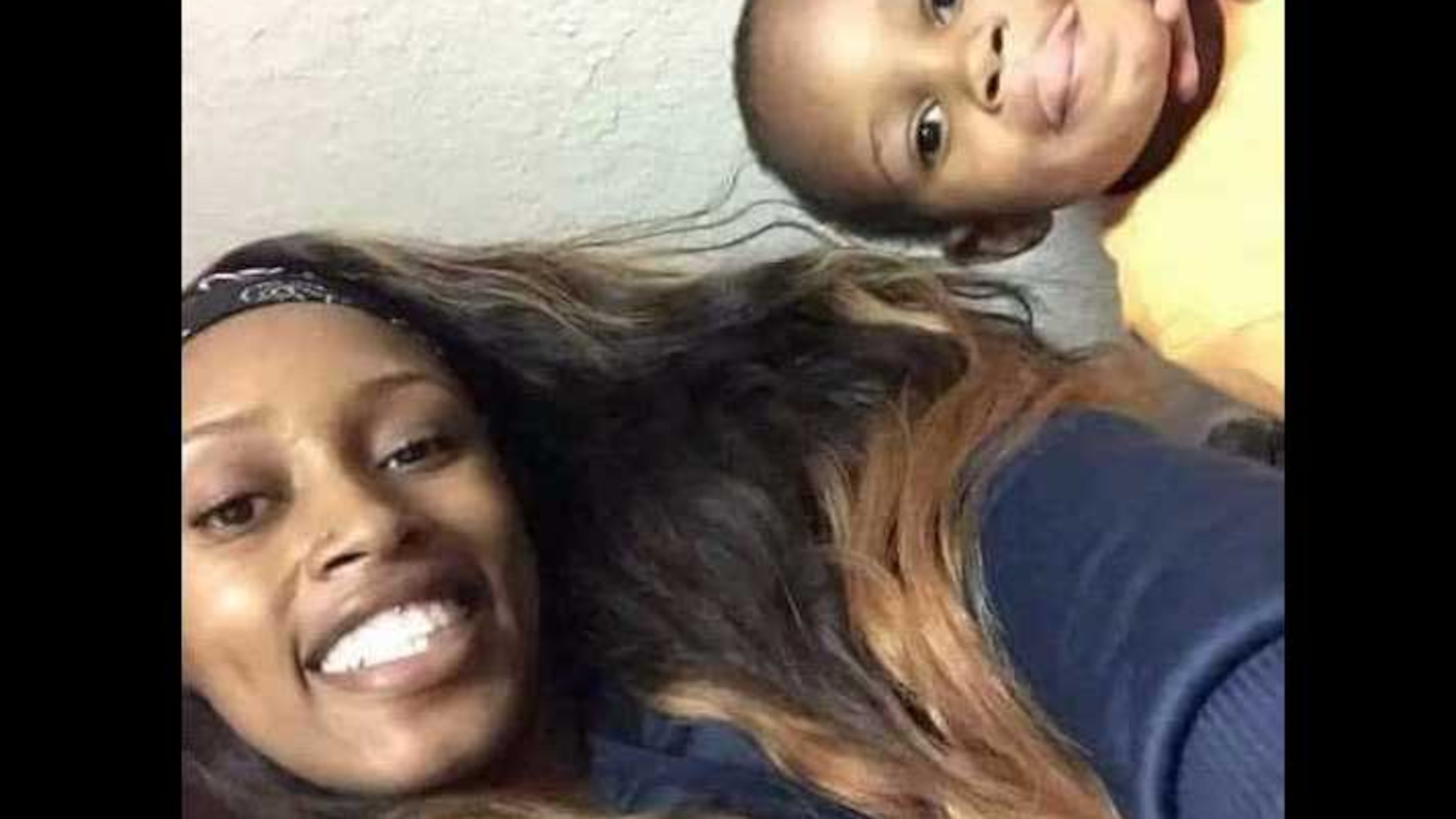 Airiyuanna Burston with son Demarko Cade Jr., 2.