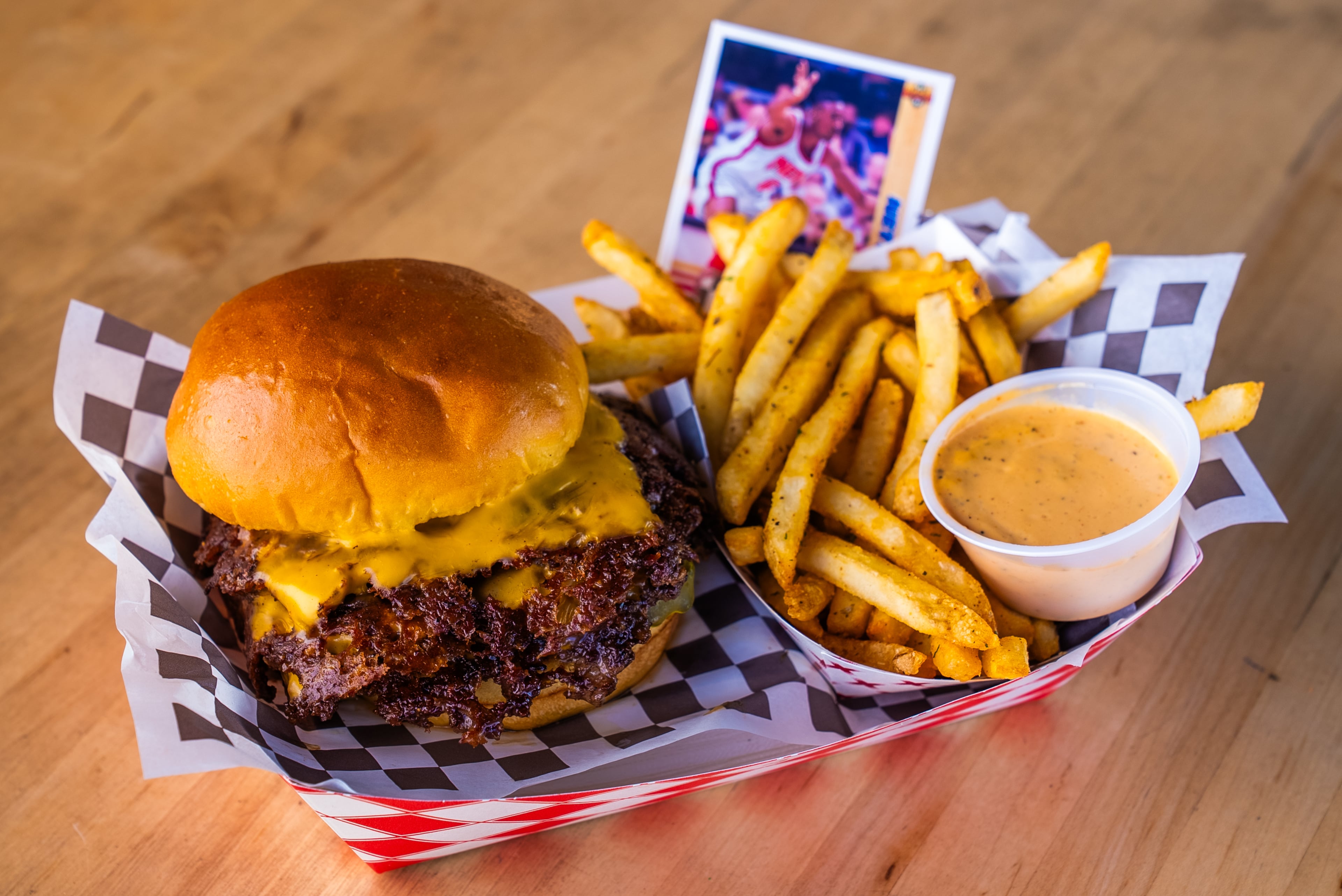 A smashburger from Smileys Burger Club. (Courtesy of Smiley's Burger Club)