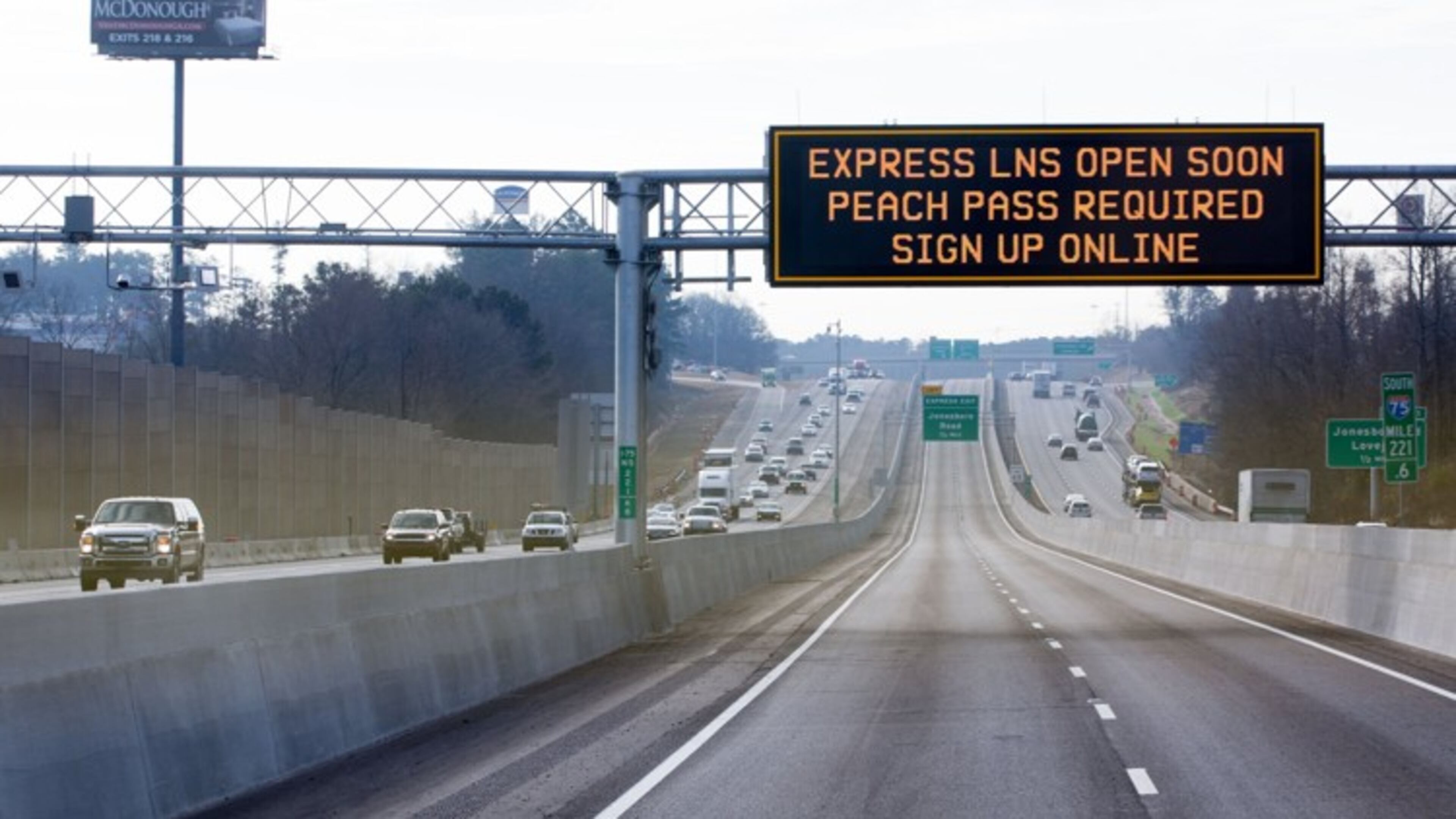 The new I-75 South Metro Express Lanes opened Saturday.