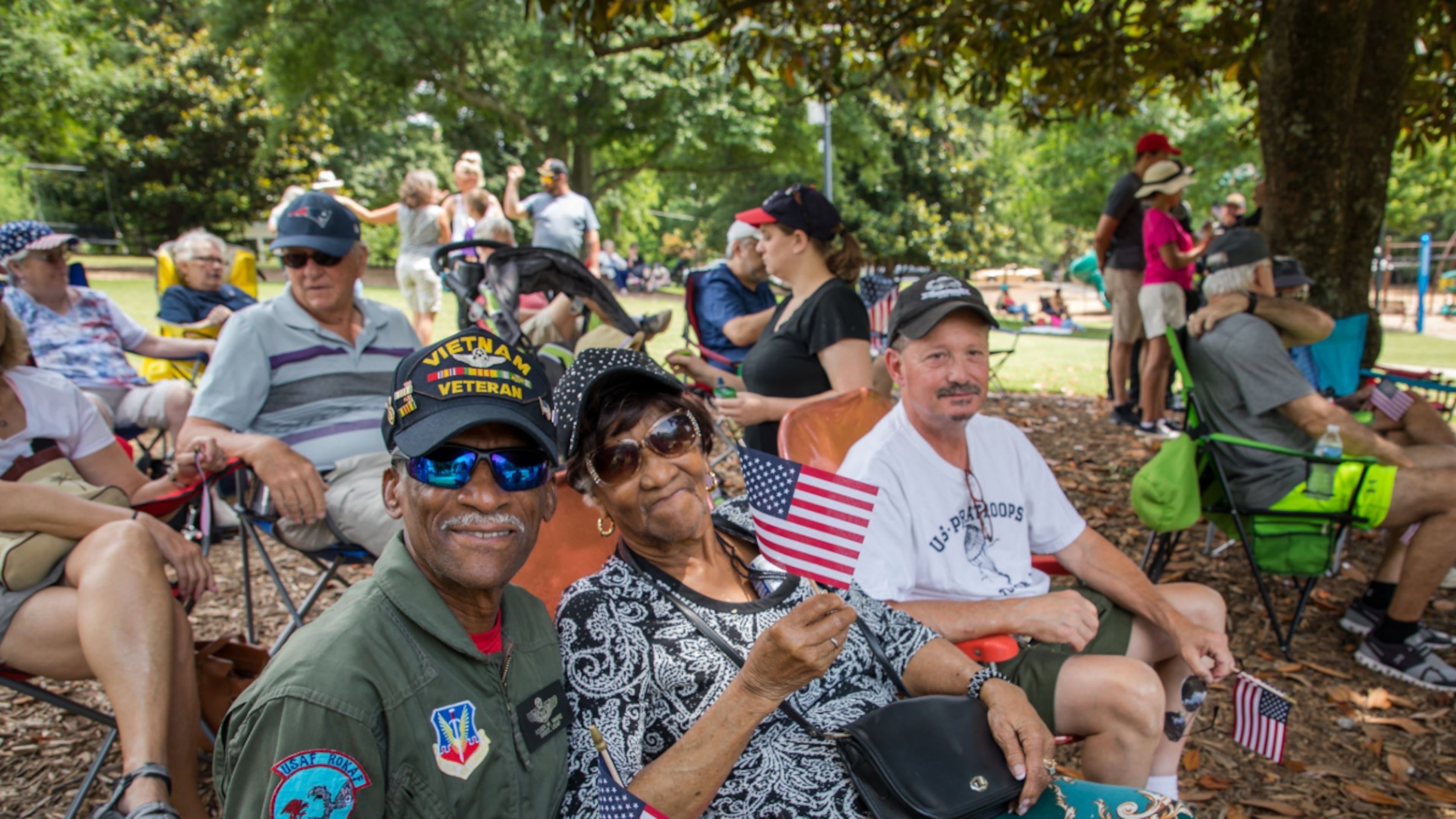 Visitors take part in the Norcross Memorial Day Remembrance. This year, veteran and Norcross police officer Terry Schaefer will speak and the 116th Army Band will perform at Thrasher Park at 10 a.m. on Monday, May 25.
(Courtesy of the City of Norcross)