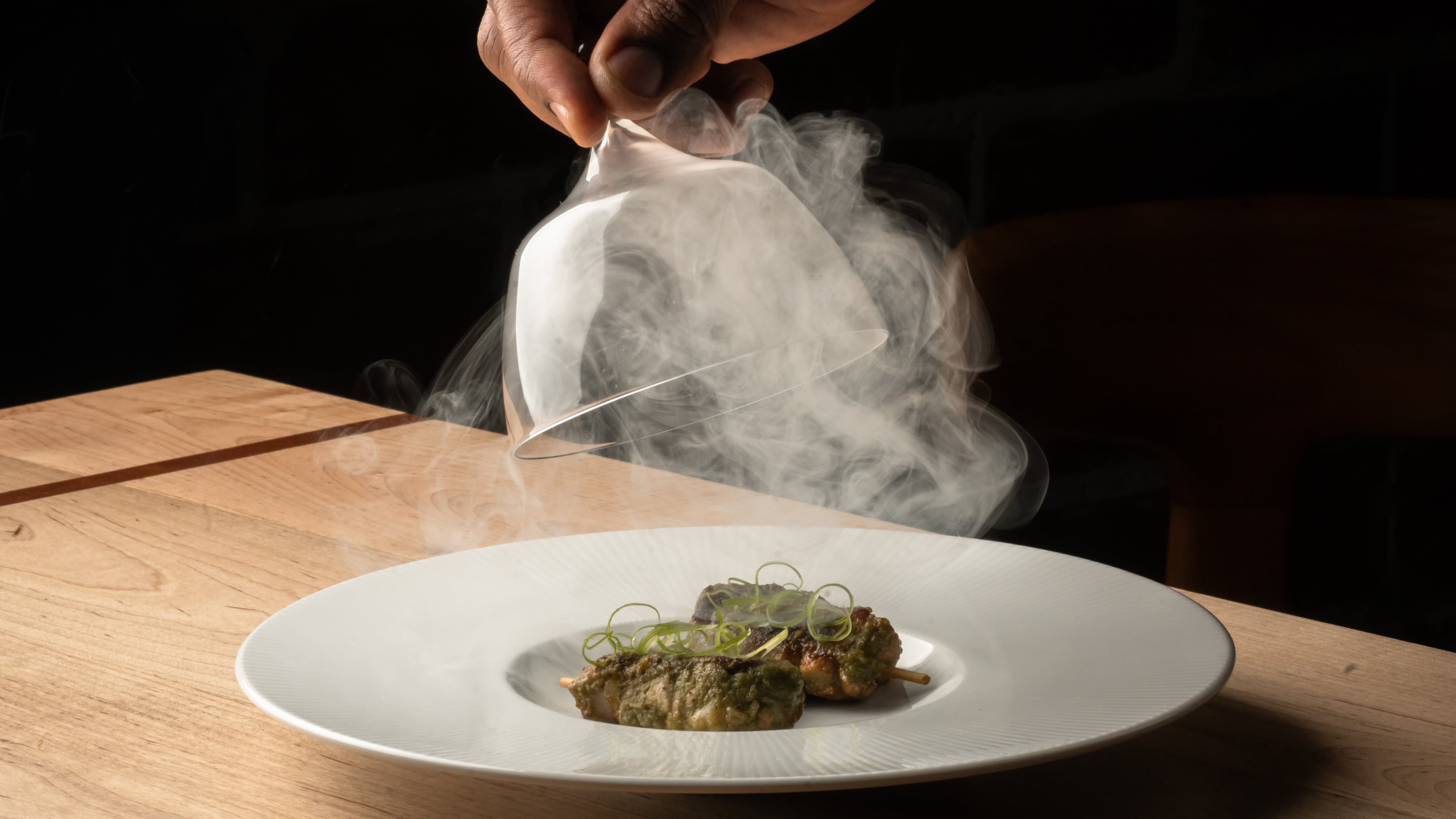 Chef Demetrius Brown prepares shepherd's pie at Heritage from . (Lauren Lynn Foto/courtesy of Heritage)