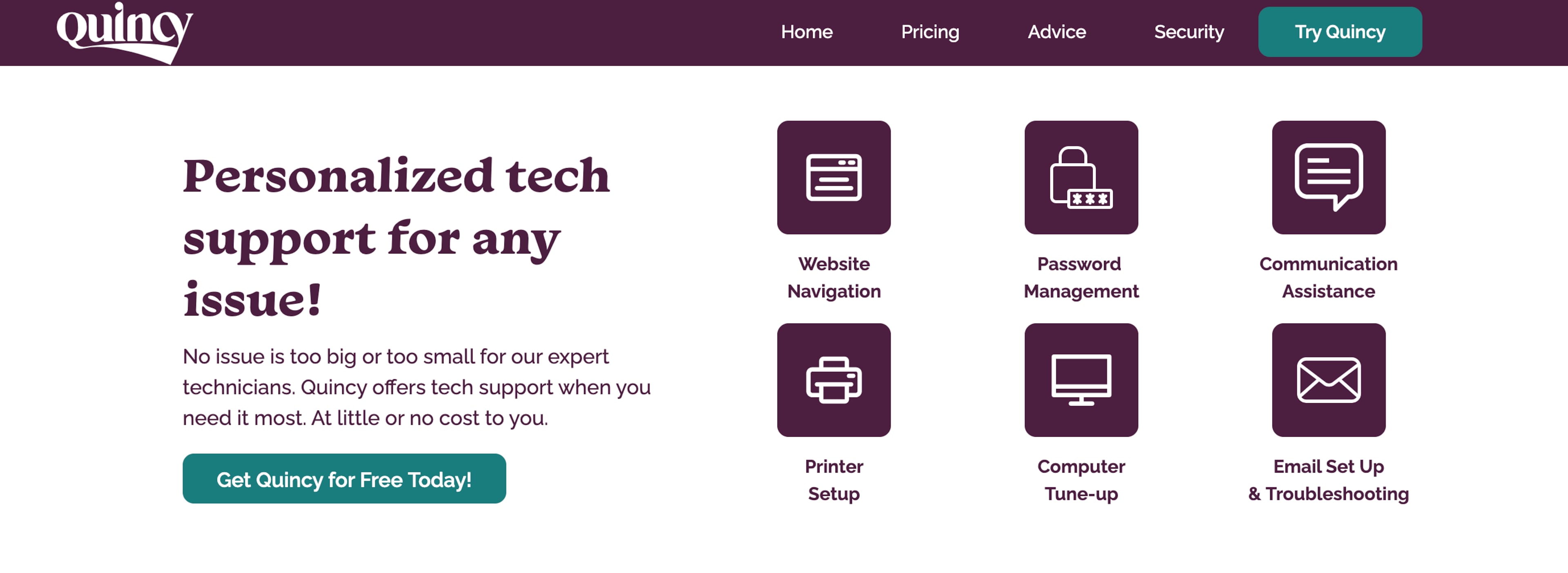 Go Go Quincy is a personalized tech support platform for issues big and small.