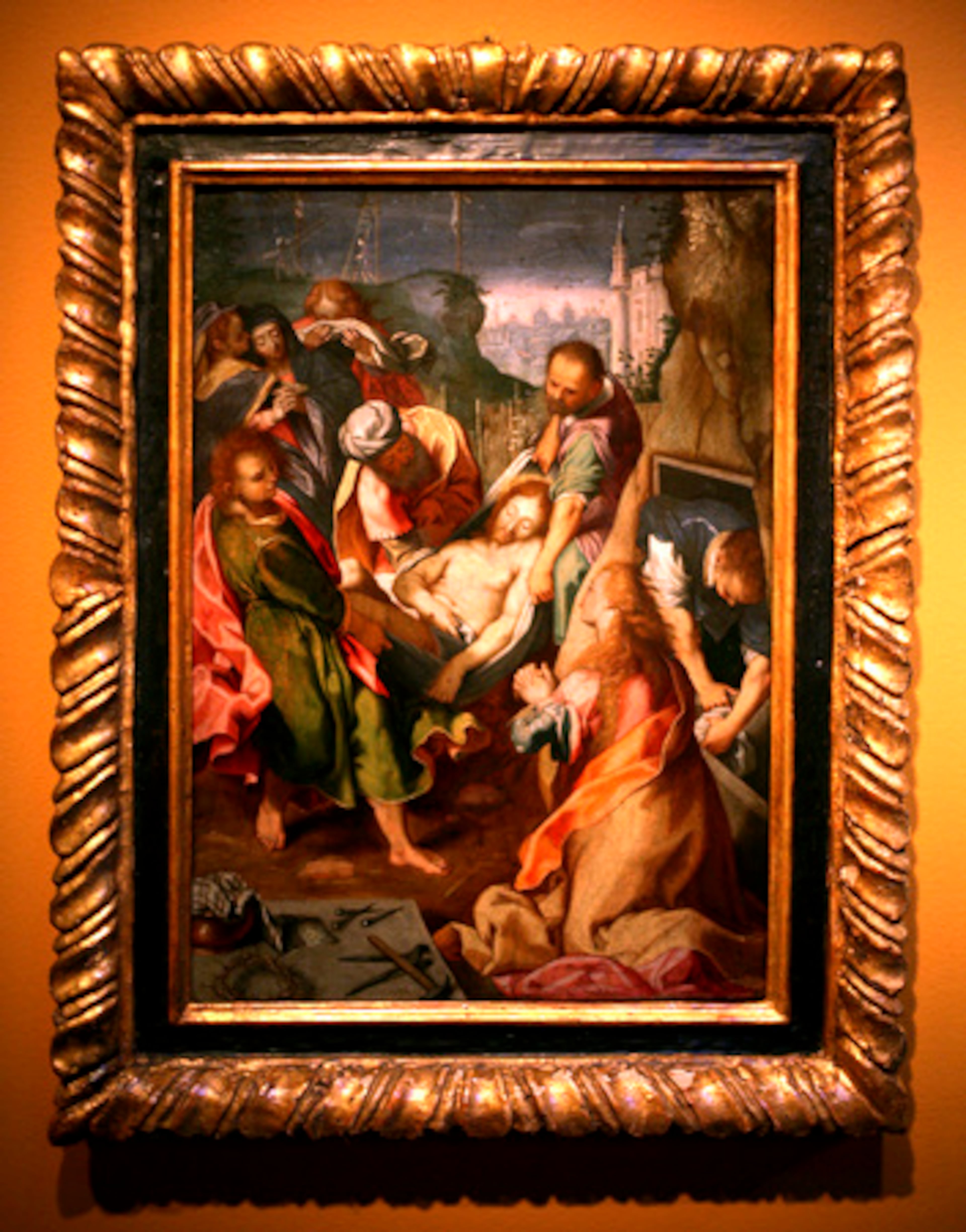 This oil on copper depicting Jesus being lowered from the cross with Mary Magdalene at his feet is among 200 pieces of art and historical objects spanning 2,000 years in the exhibit. For more information or tickets, see the museum's Web site at www.floridamuseum.org