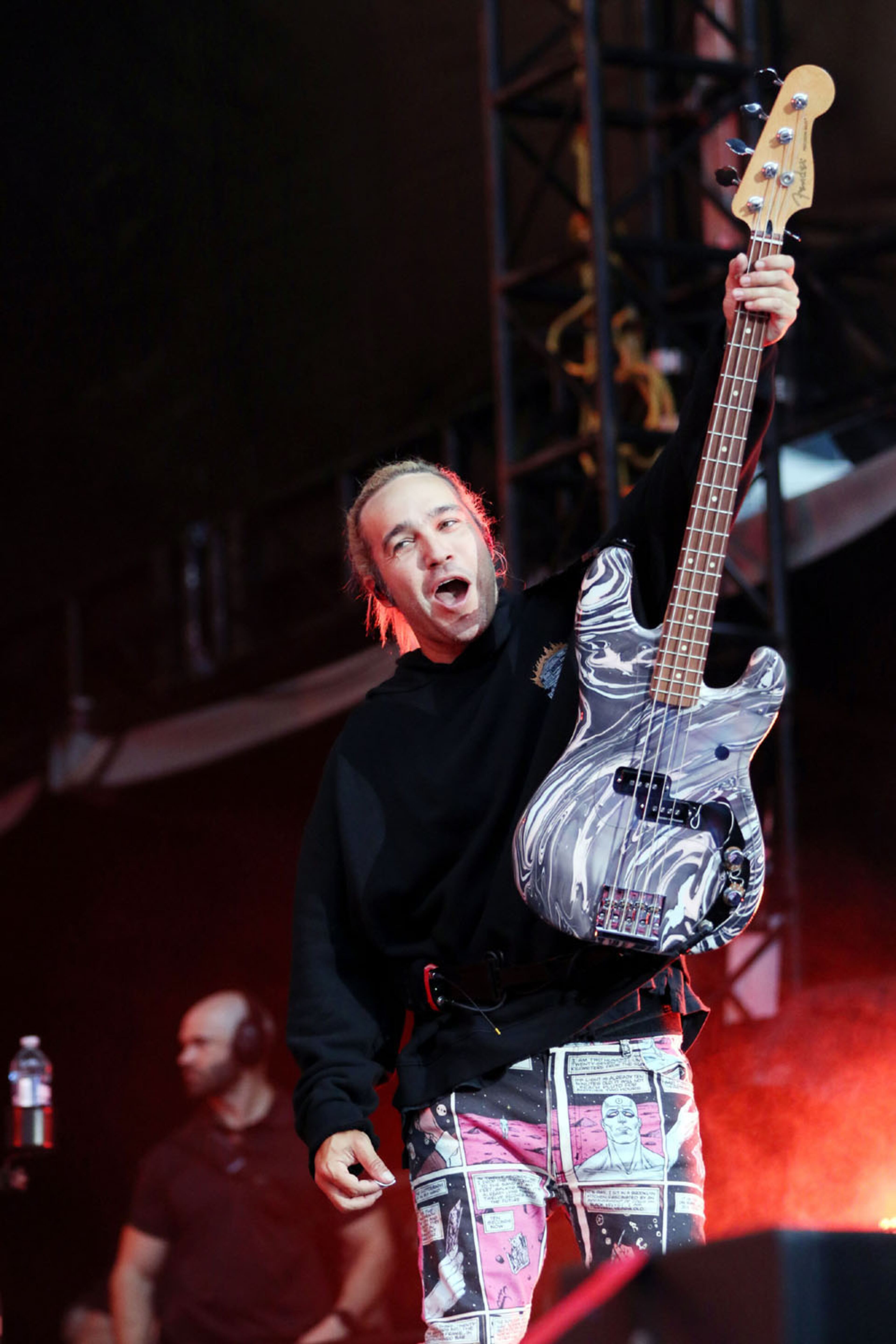 -- FOB bassist Pete Wentz
Green Day, Fall Out Boy and Weezer rocked out Truist Park on Tuesday, July 27, 2021 on the Hella Mega Tour.
An estimated 40,000 concert fans celebrated the return of live music and even early rains could not dampen the festive atmosphere at the Braves stadium.
Robb Cohen for the Atlanta Journal-Constitution