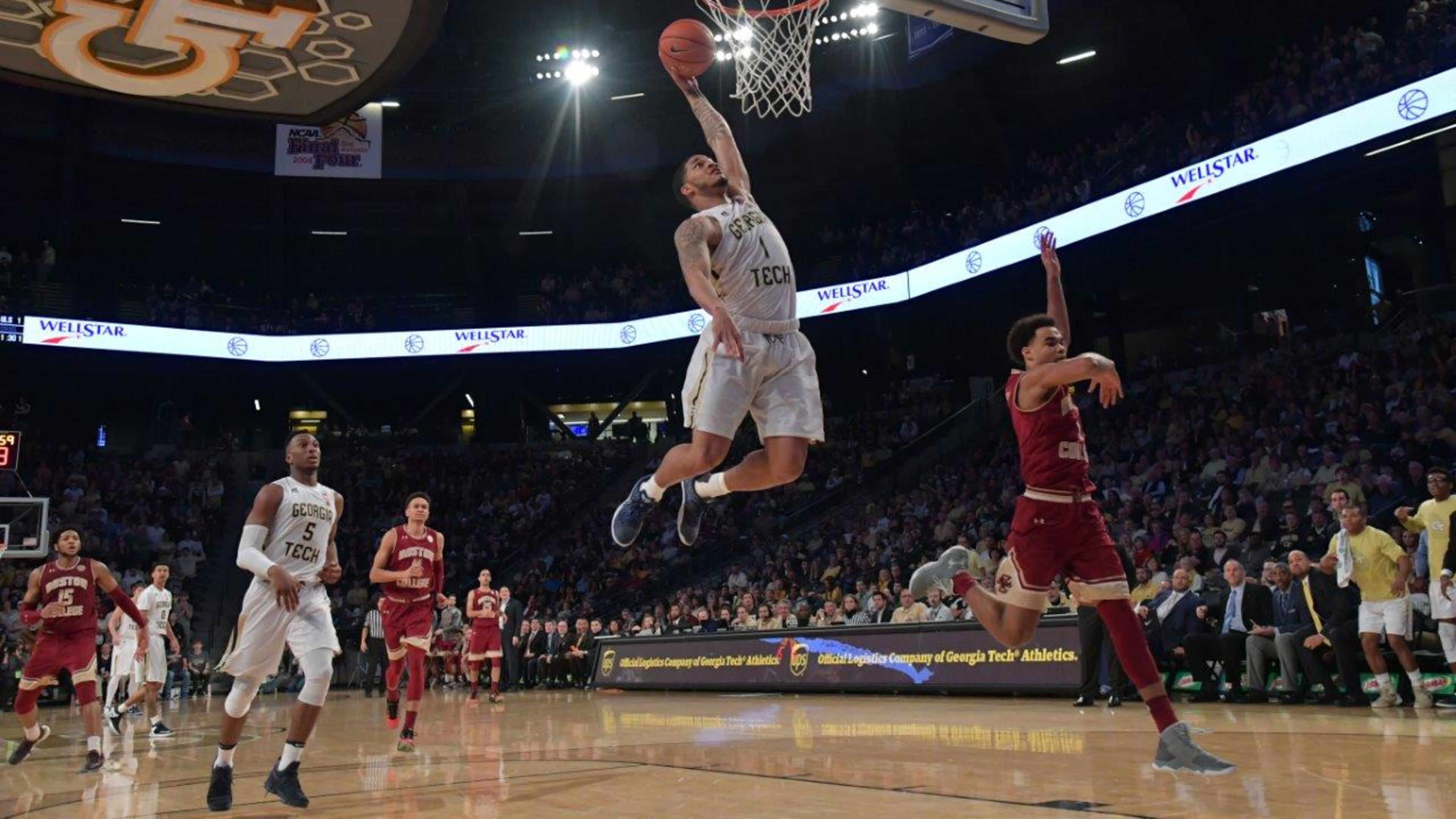 Georgia Tech guard Tadric Jackson, shown here against Florida State earlier in the season, scored 17 points against N.C. State Tuesday but could not hit the final shot at the buzzer that would have defeated the Wolfpack. (AJC photo by Hyosub Shin)