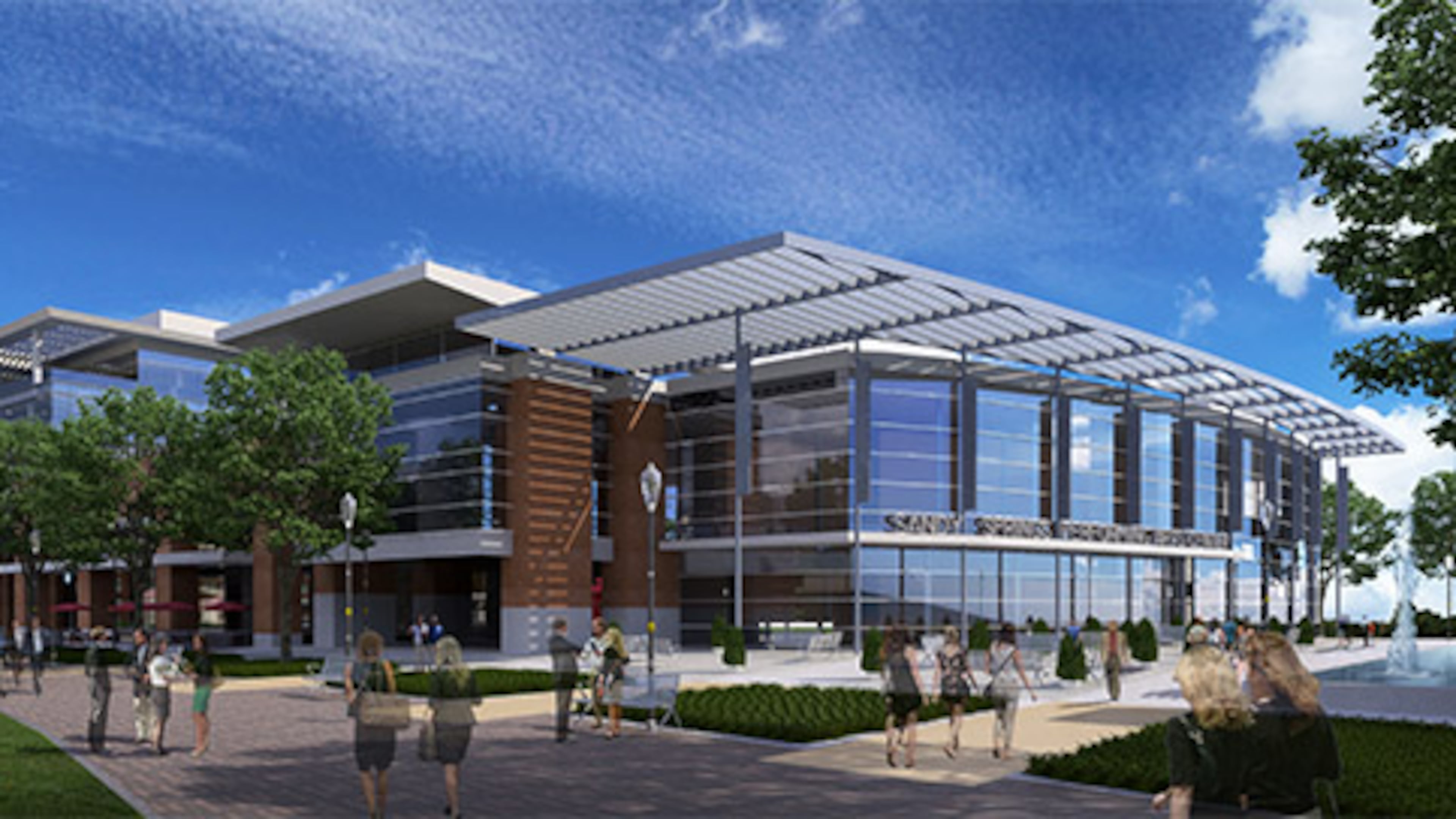 Sandy Springs’ plans for a new city center include a performing arts center.