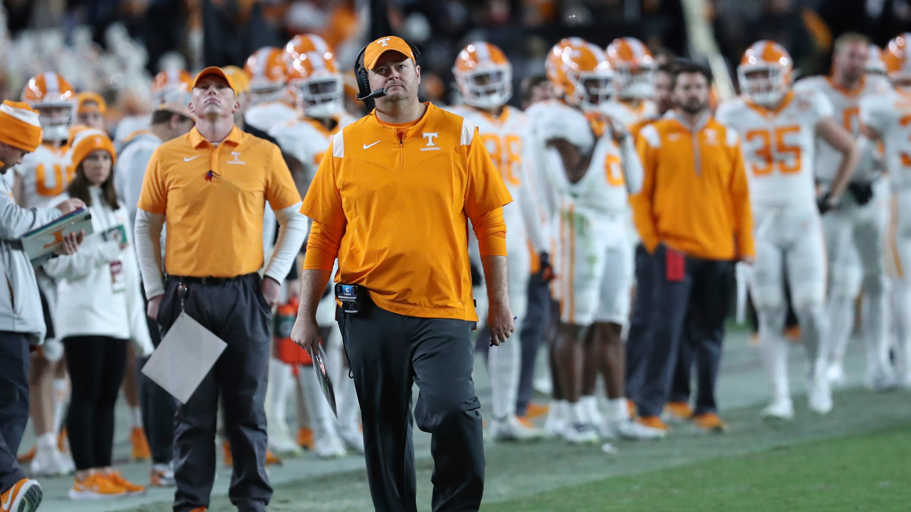 Tennessee coach Josh Heupel is 2-1 against South Carolina coach Shane Beamer, but the teams have not met since 2023. (Artie Walker Jr./AP)