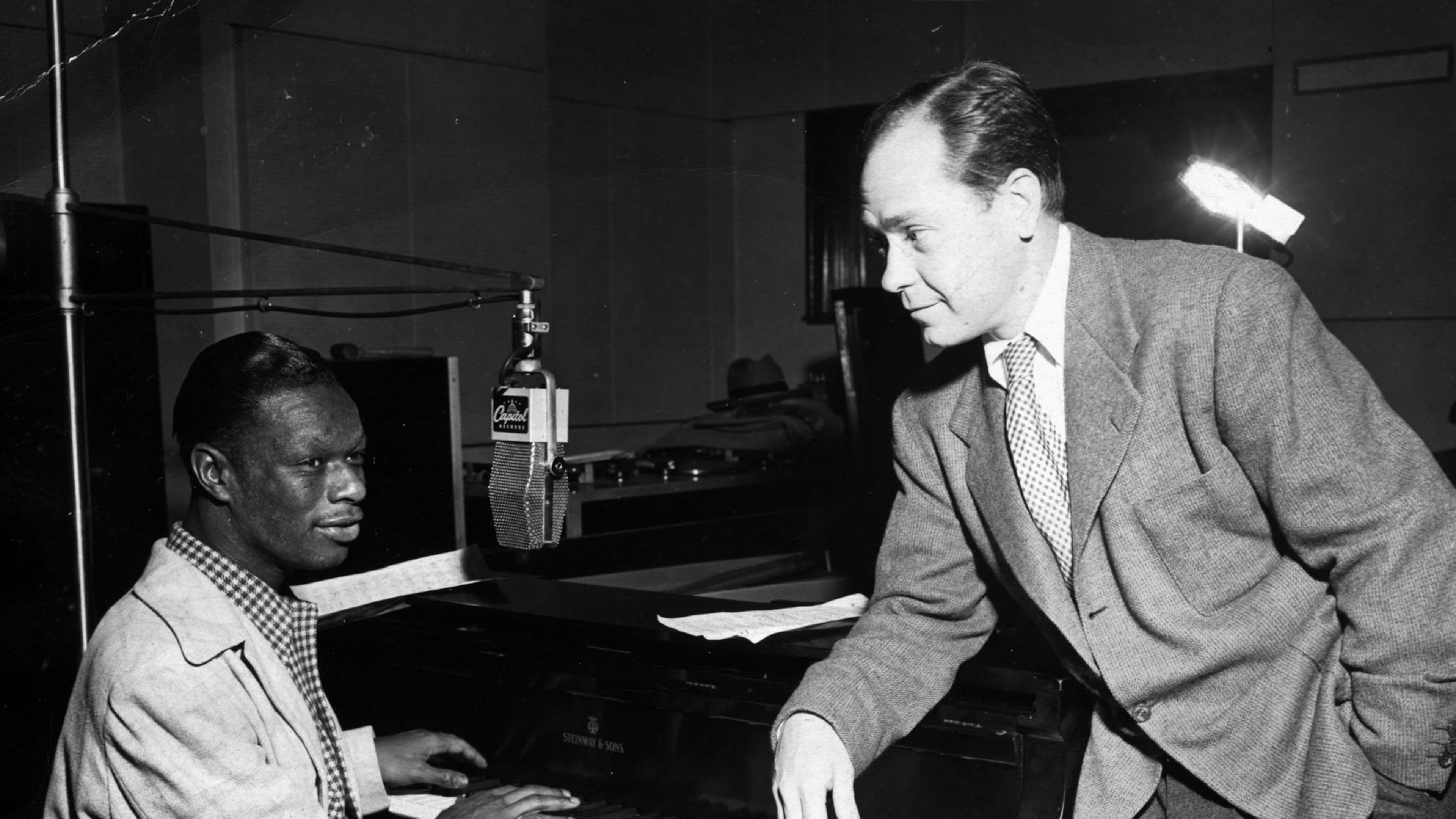 Prolific Georgia lyricist Johnny Mercer collaborated with hundreds of composers from the 1920s to the 1970s. A co-founder of Capitol Records, he also shaped the careers of many musicians, including Nat King Cole, seen here. Georgia State University