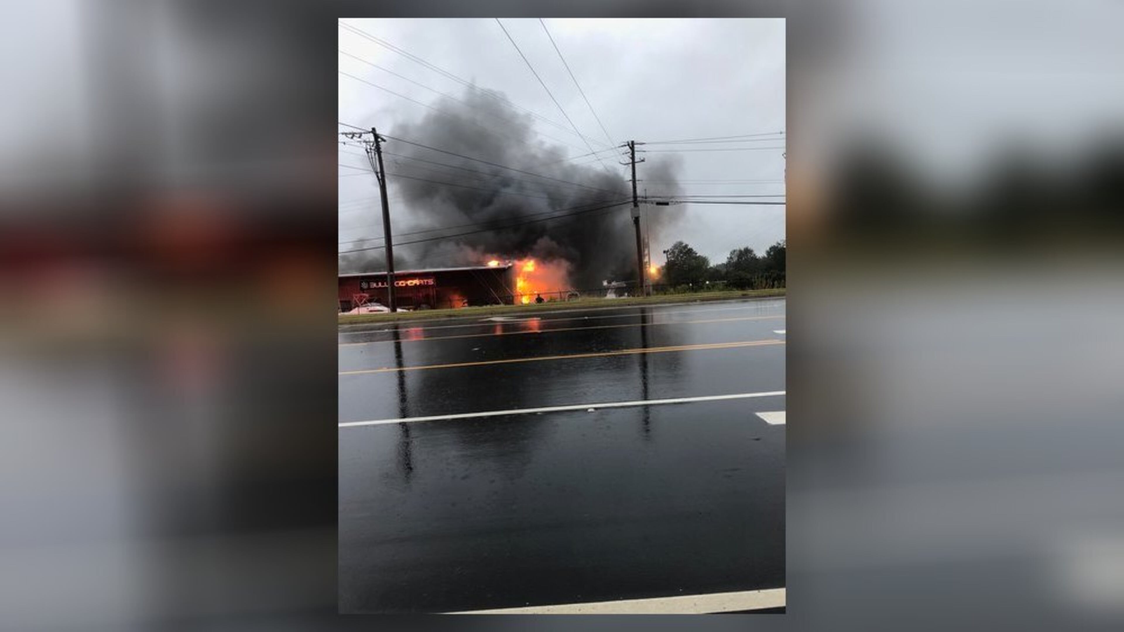 A dog was found dead after Bulldog Carts caught on fire Thursday morning.