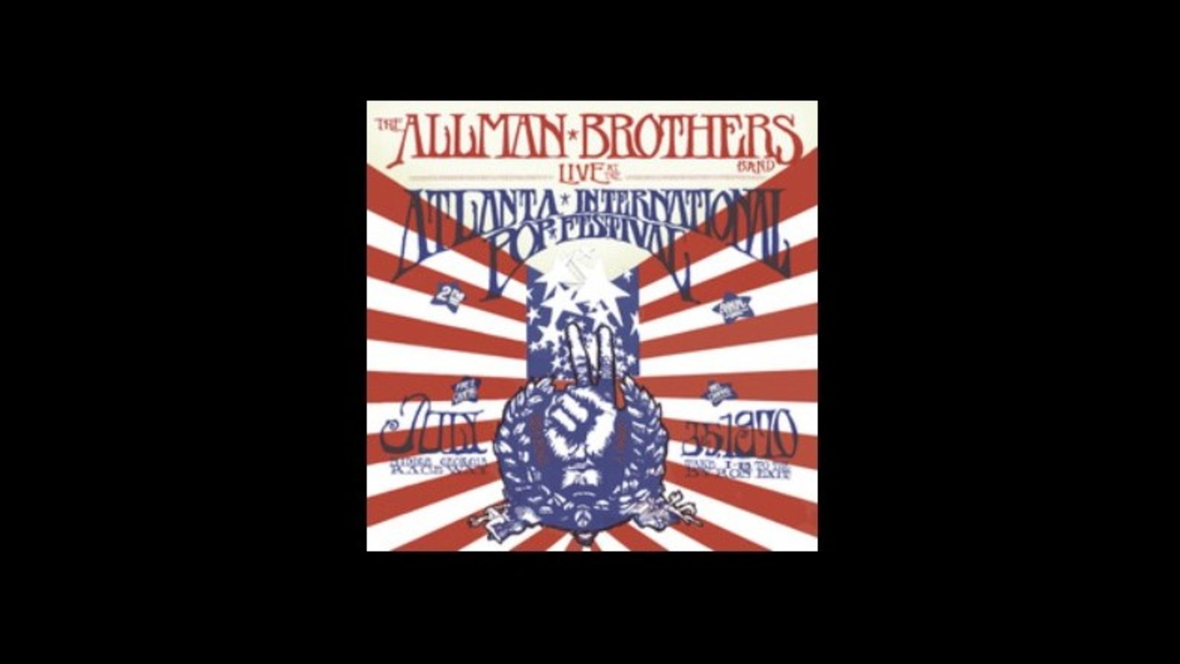 The Allman Brother Band performance from the Atlanta International Pop Festival in 1970 will be released in digital form for the first time in October 2020.