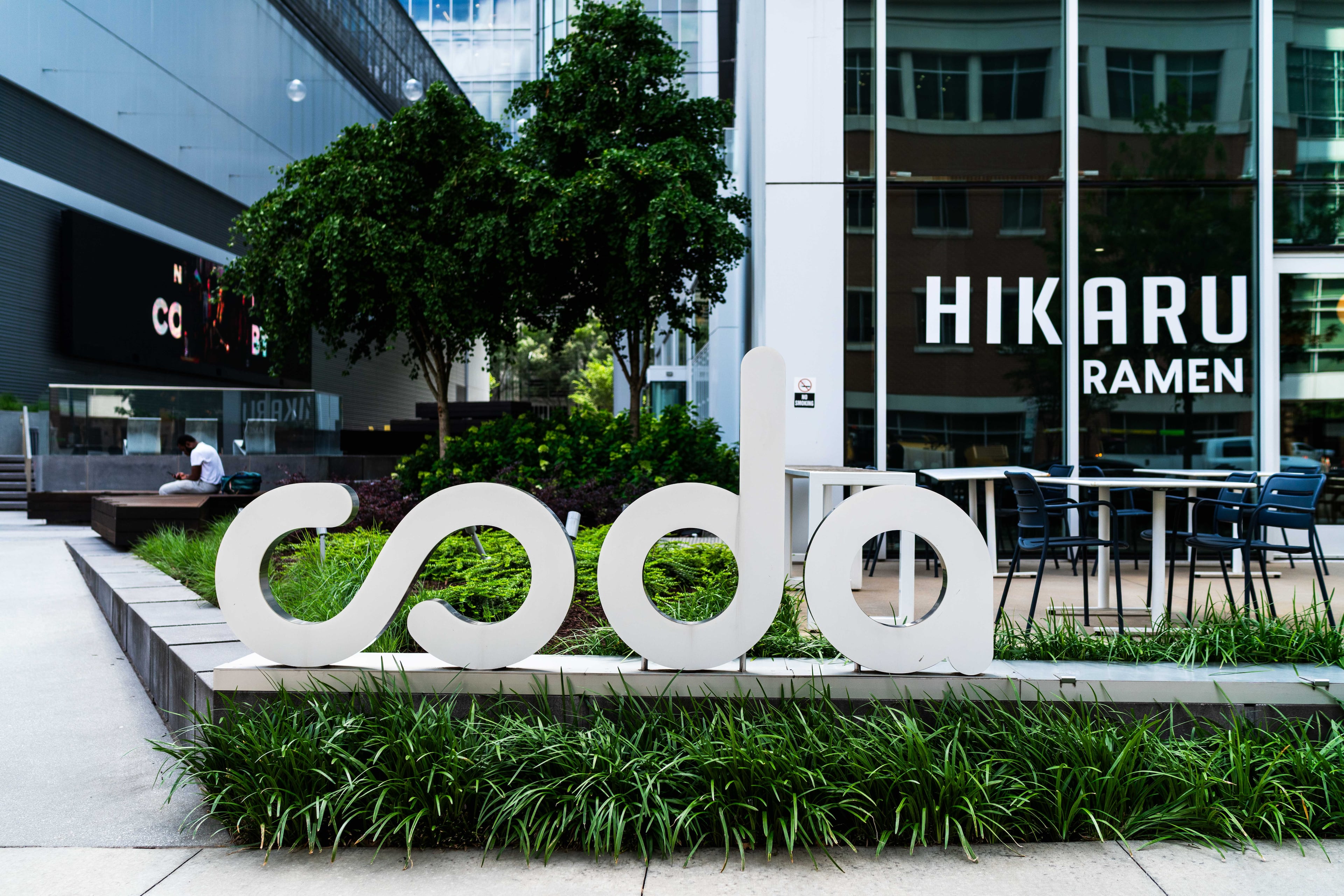 Google, Microsoft, Cisco, Mailchimp, Norfolk Southern, Anthem and Visa all either opened new offices or expanded their operations since Coda at Tech Square opened in 2019. (Courtesy of Portman Holdings)