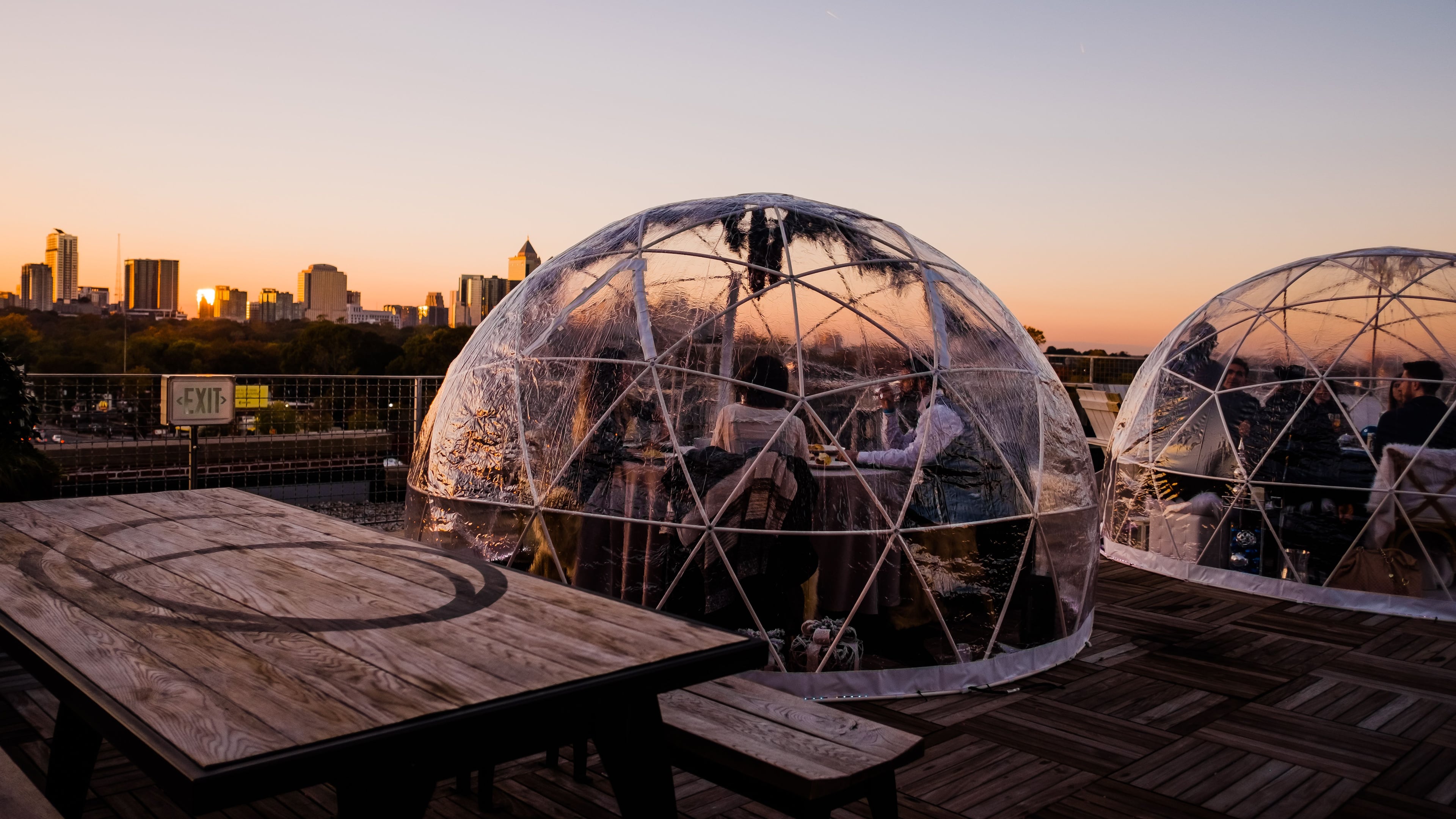The Roof at Ponce City Market will feature private igloos, an ice skating rink, and more.