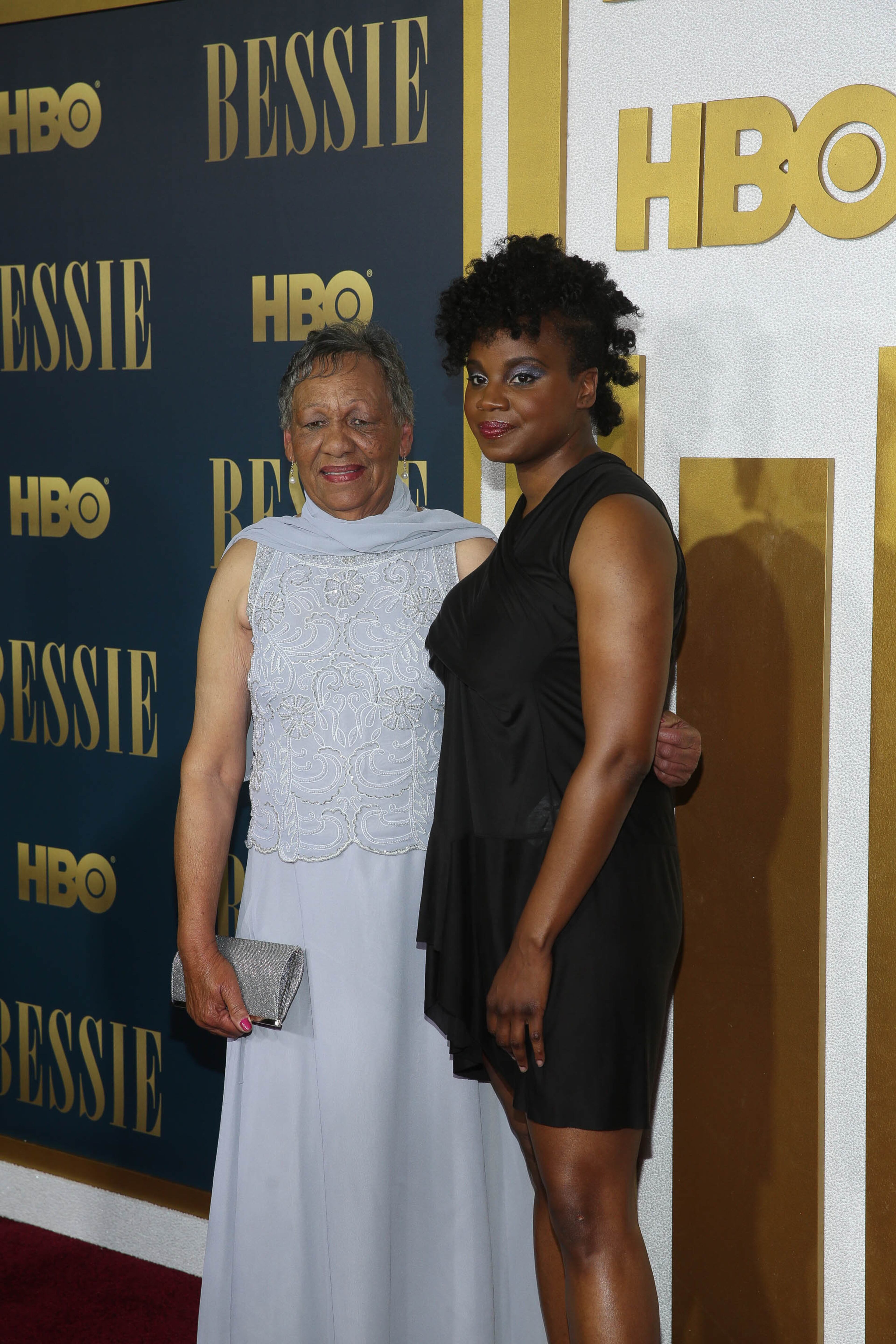 NEW YORK, NY - APRIL 29: Director Dee Rees (R) and Beverly Ann Clarke, granddaughter of Bessie Smith attend the arrivals for "Bessie" New York Sreening at The Museum of Modern Art on April 29, 2015 in New York City. (Photo by Rob Kim/Getty Images)