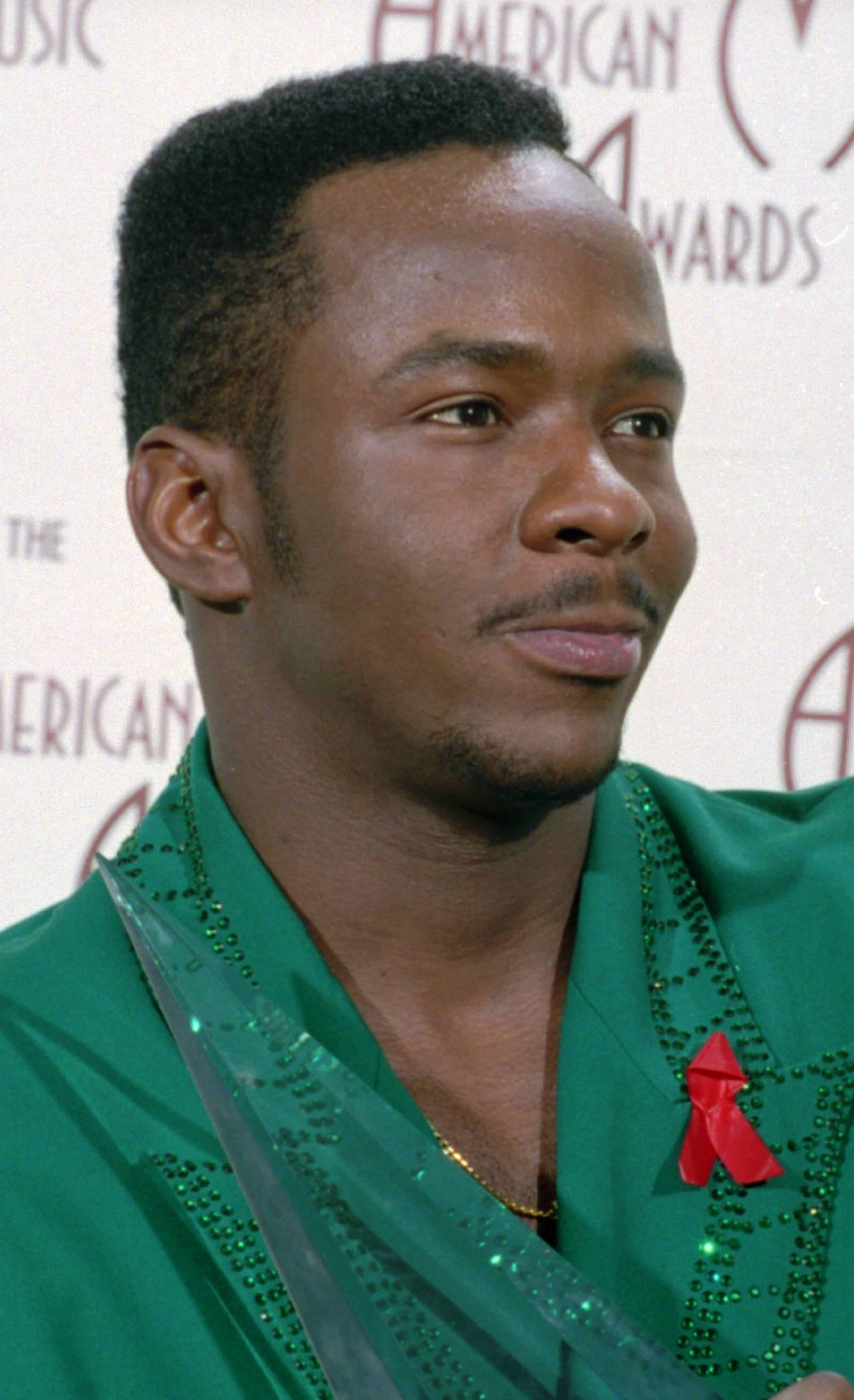 Rhythm-and-blues singer Bobby Brown, shown in this Jan. 25, 1993 photo, having witnessed the fatal shooting of a friend, Steven Sealy on Thursday, Sept. 28, 1995, helped land him in court to face an unrelated paternity suit. Lacresha Robinson, 22, who sued Brown last March, claims she had an affair with Brown before he married Whitney Houston, and that he is the father of her daughter, Zipporah Emaya. Brown has been ordered to attend a hearing Tuesday, Oct. 3, 1995 on whether he should be required to take genetic tests to establish his paternity. (AP Photo/Reed Saxon,)