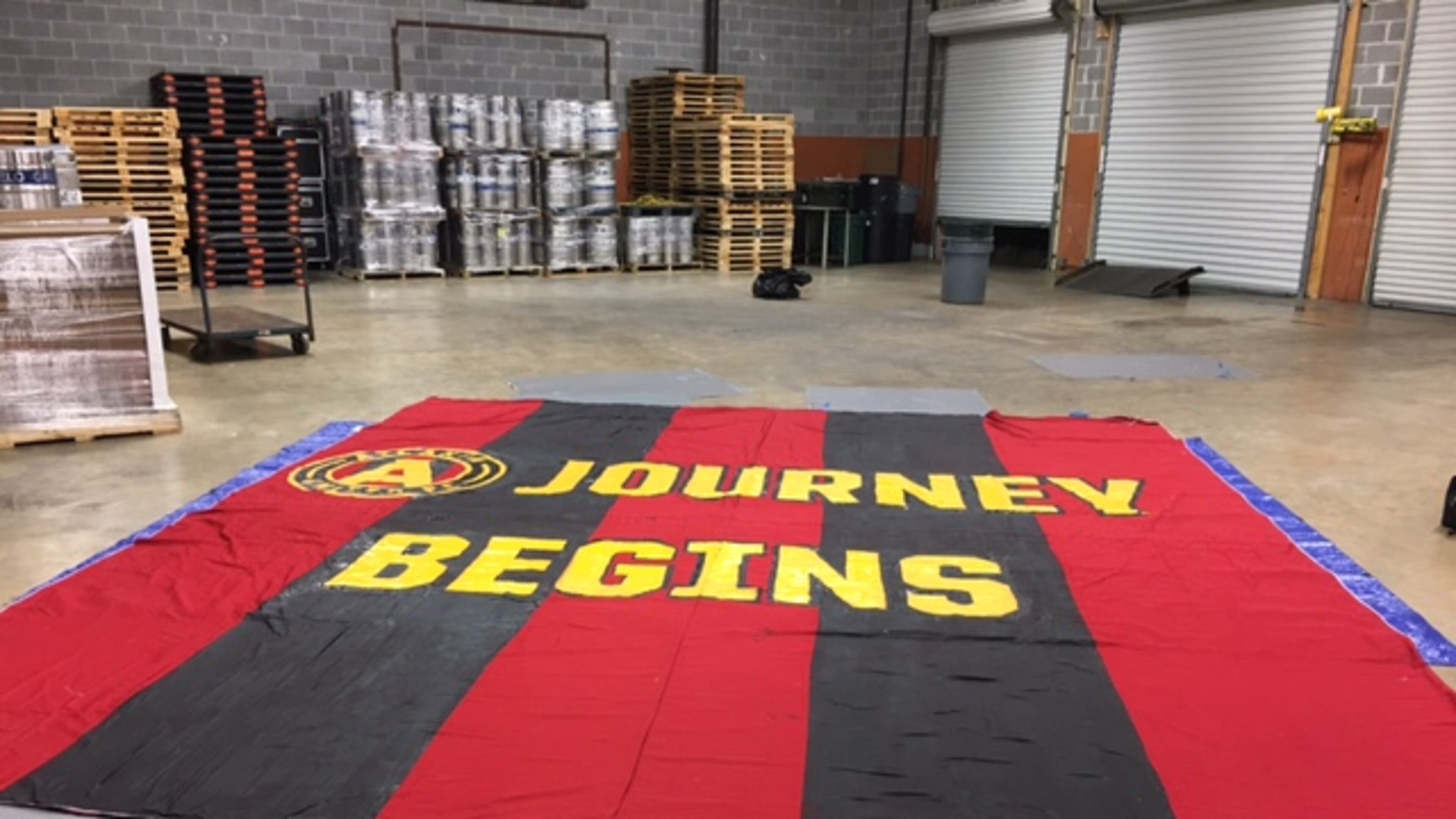The first Atlanta United tifo.
