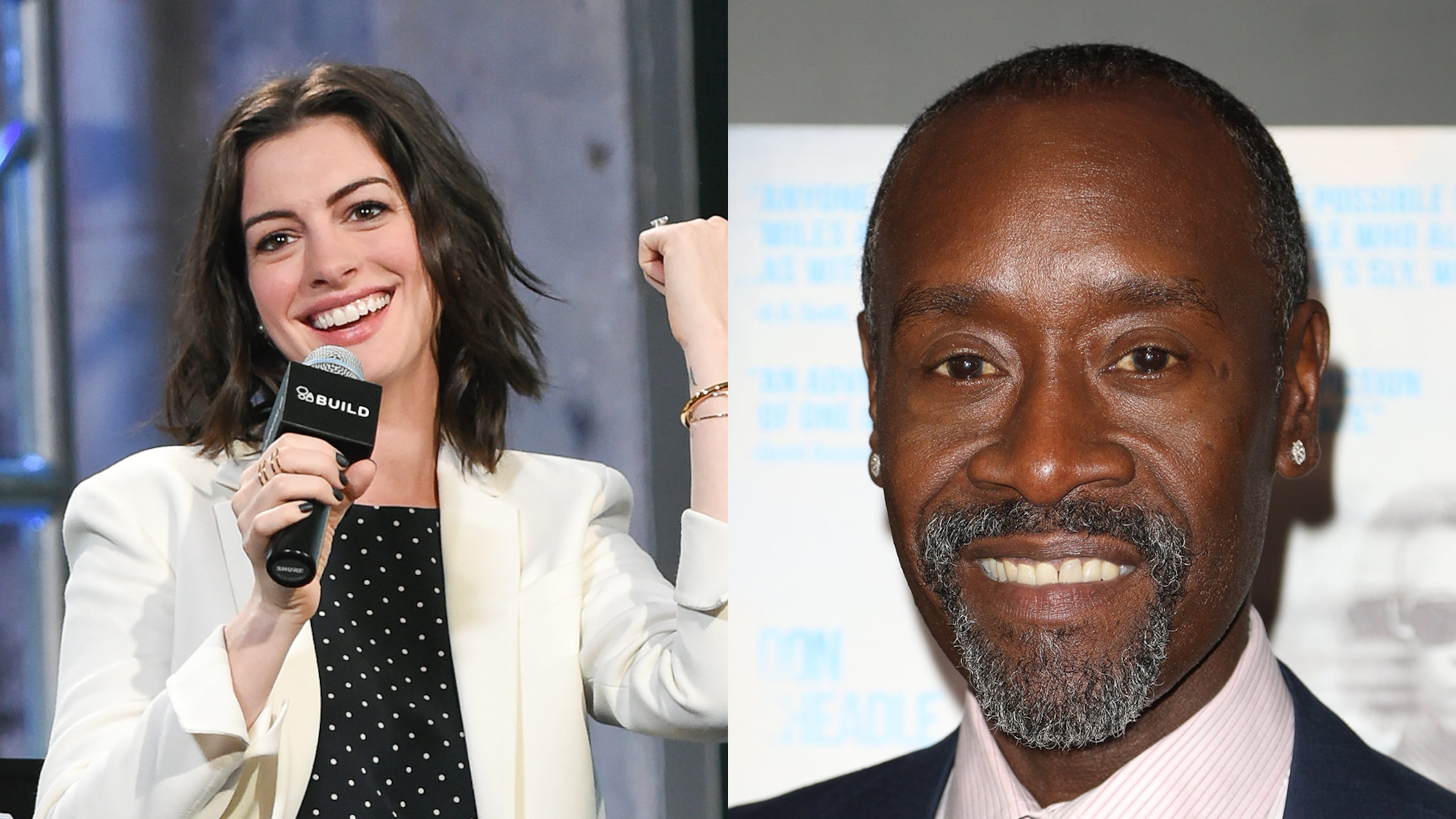 Anne Hathaway will be in a new Amazon film "The Idea of You" shooting in Georgia. Don Cheadle will be in a new Disney+ series "Armor Wars." AP/ JC Olivera/Sipa USA/TNS