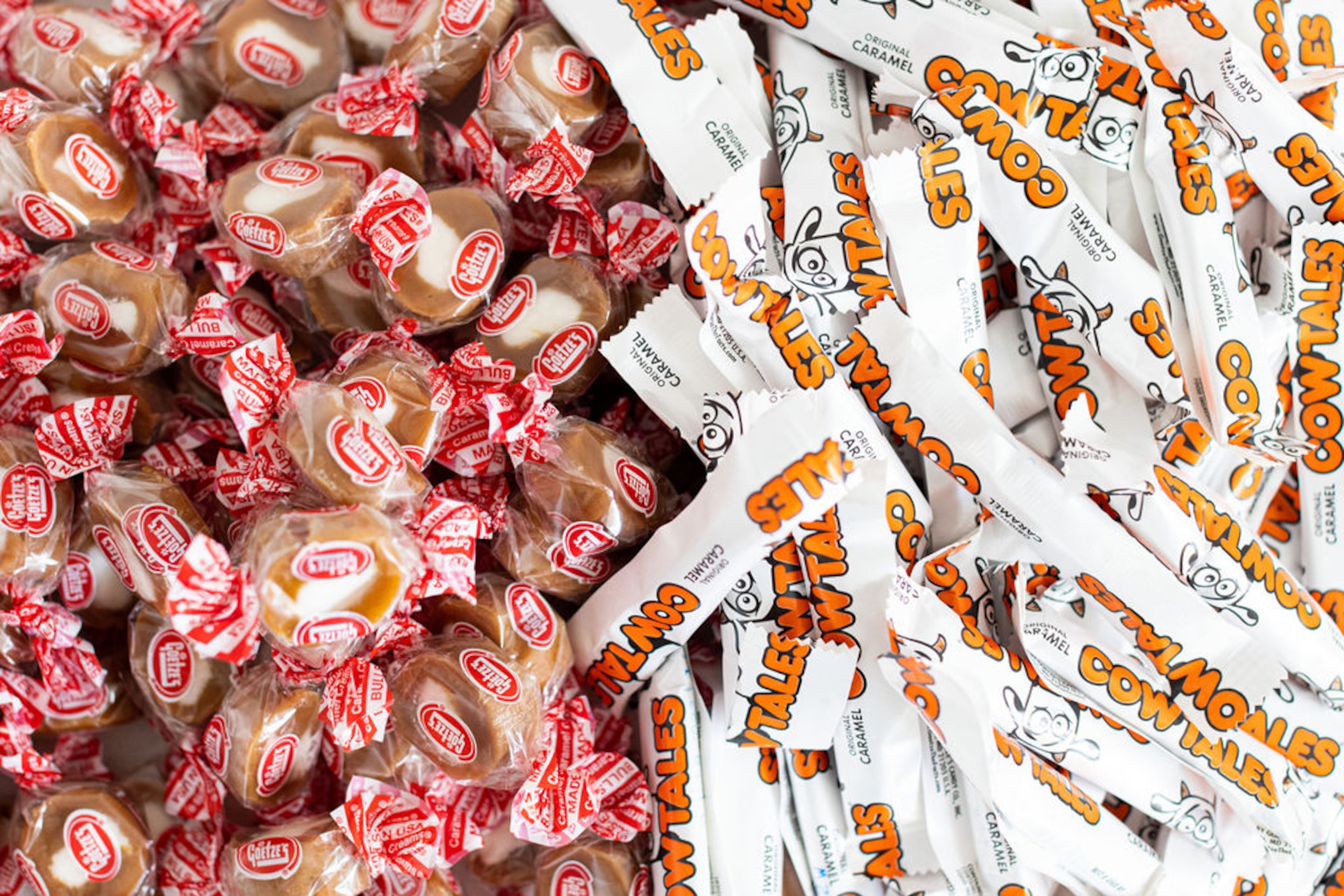 Caramel creams and cow tales. Courtesy of Goetze’s Candy Co.