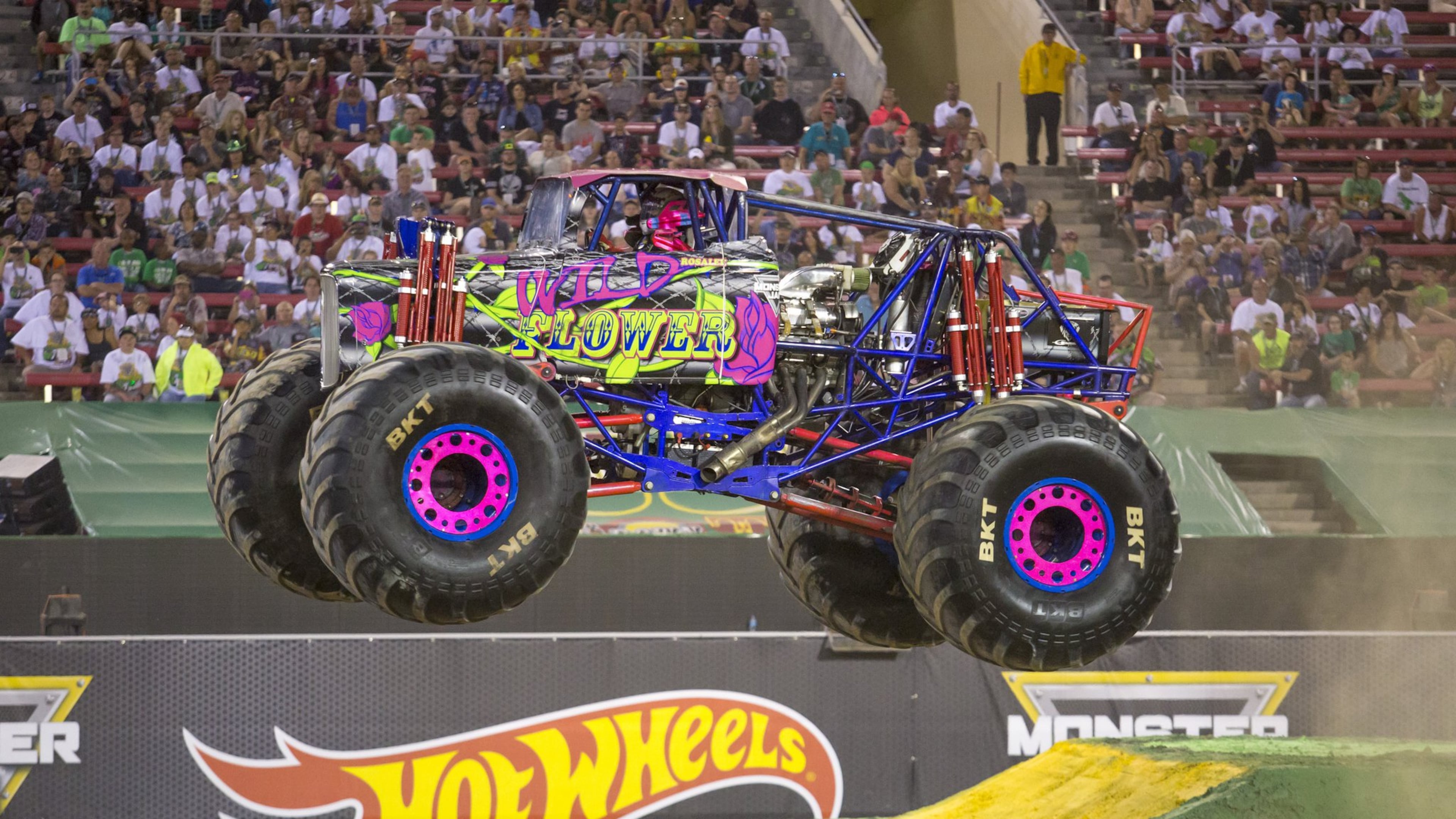 Rosalee Ramer, a Georgia Tech student, is the youngest female professional monster truck driver in the country.FELD ENTERTAINMENT