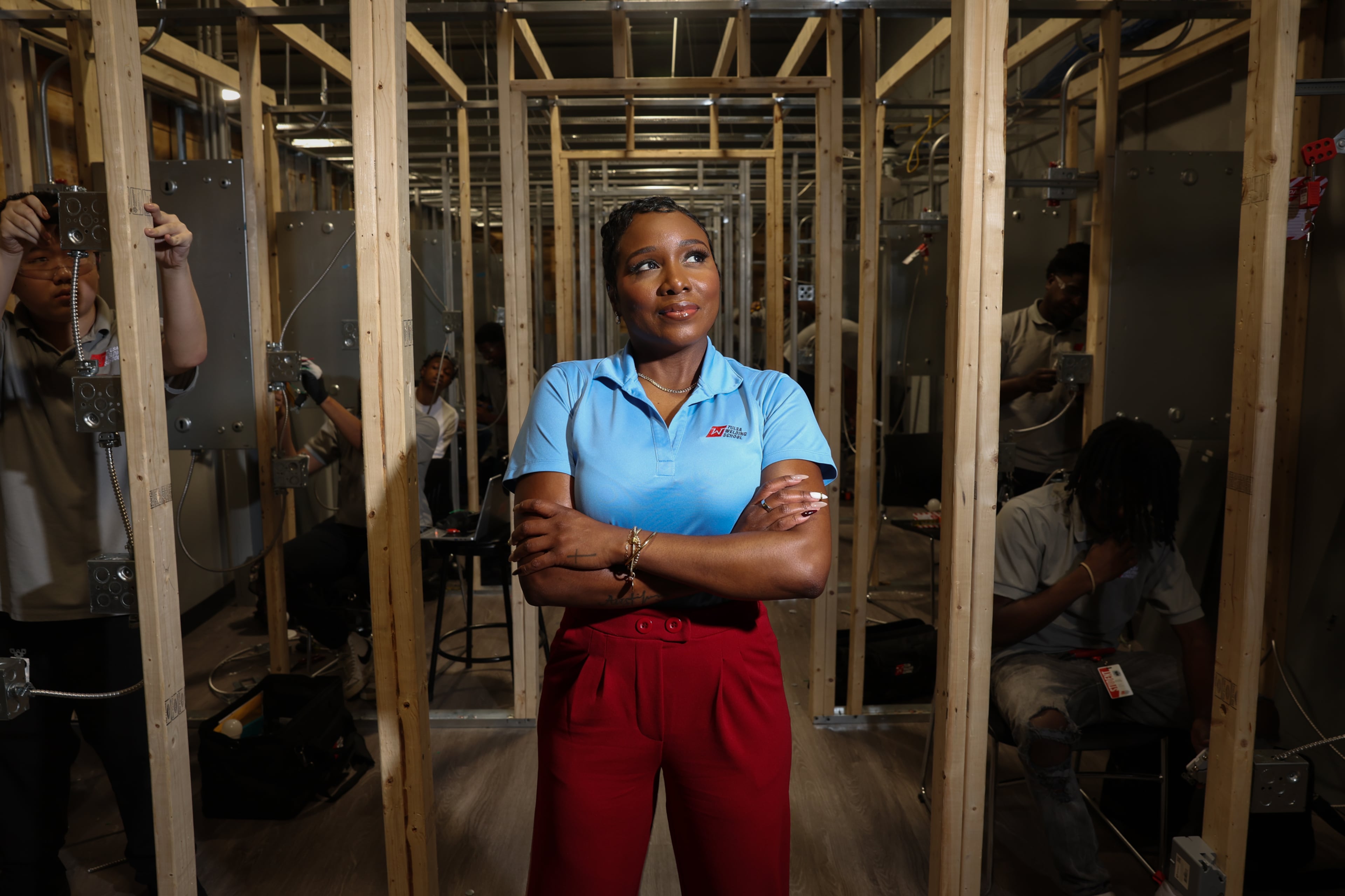 Tamekia Morris, campus president of the Tulsa Welding School's new campus in Decatur. (Arvin Temkar/AJC)