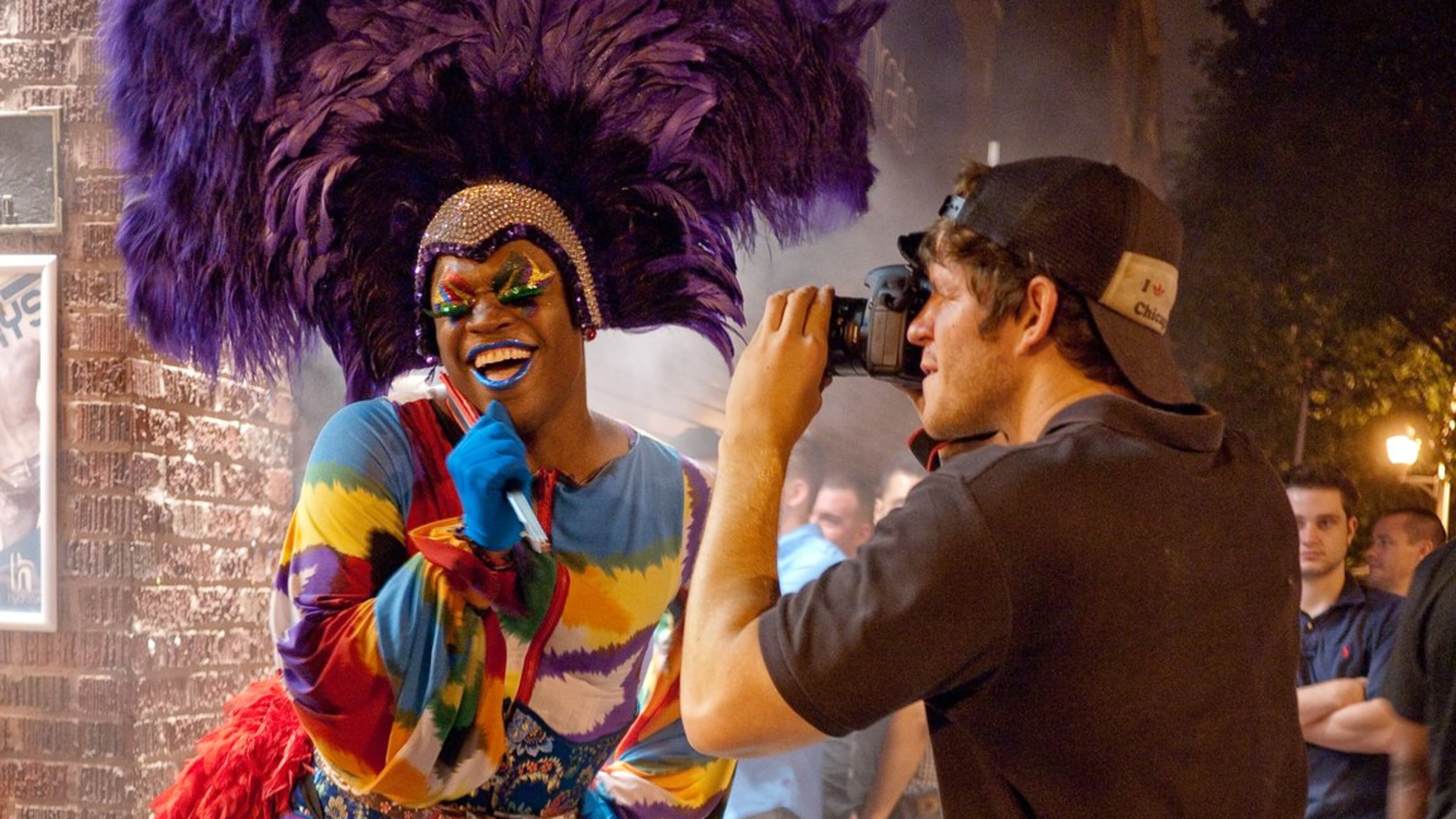 Brandon Stanton with one of his photo subjects.