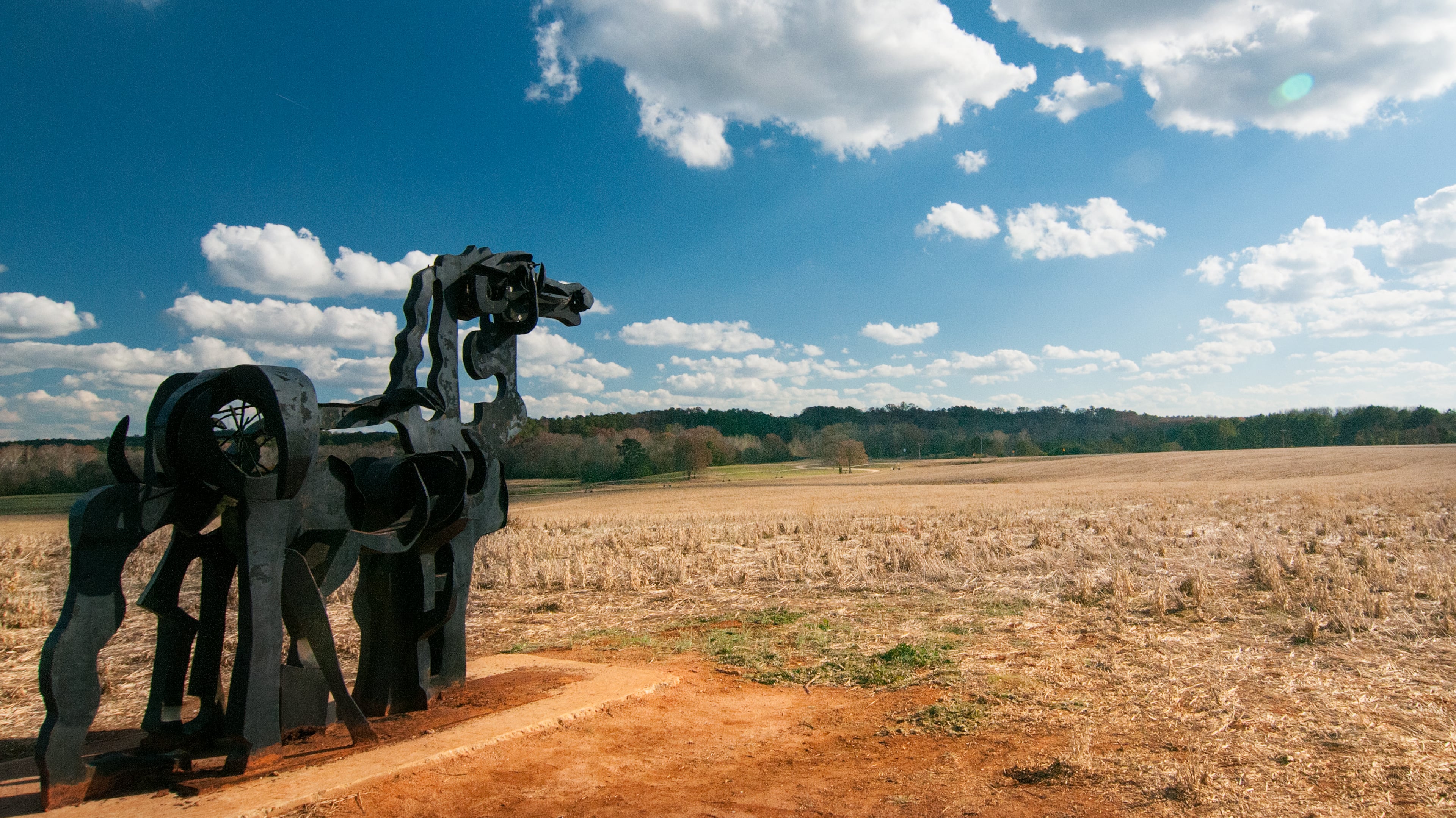 The iron horse sculpture near Athens, Ga. Photo courtesy of Visit Lake Oconee.