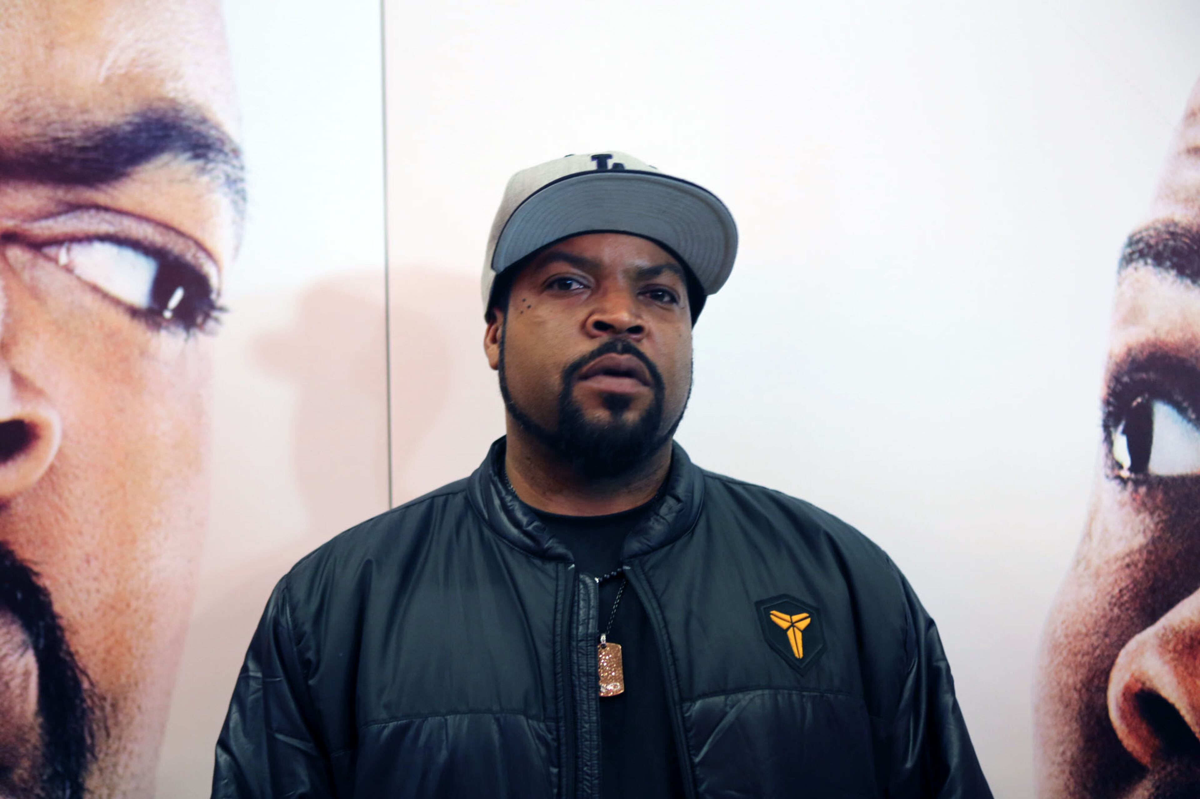 Star Ice Cube on the red carpet for the premier of comedy action film "Ride Along," at the Atlantic Station Regal Theater.